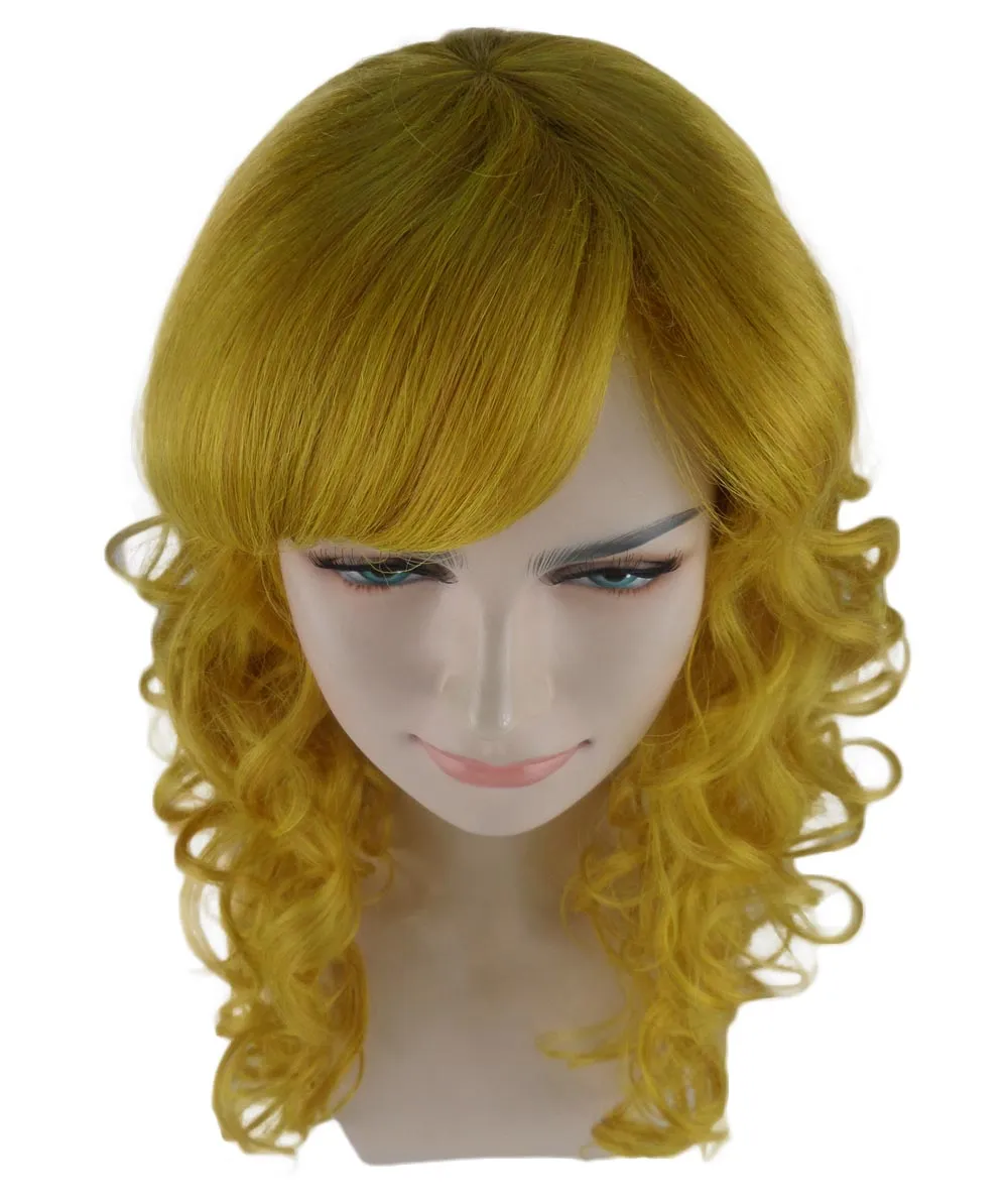 Women's Bella Wig Collections | Long Curly Glamour Party Event Cosplay Halloween Wig | Premium Breathable Capless Cap