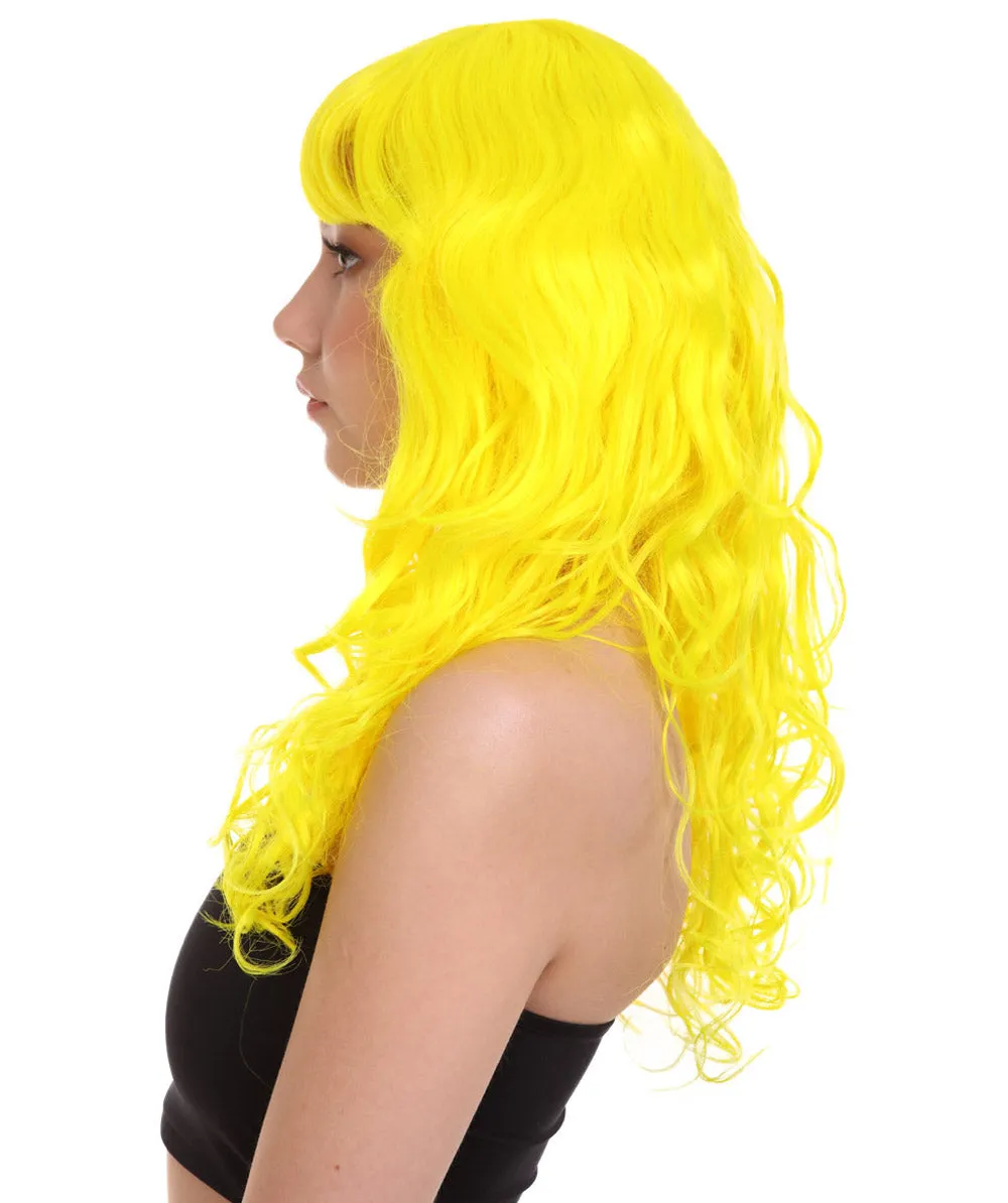 Women's Bella Wig Collections | Long Curly Glamour Party Event Cosplay Halloween Wig | Premium Breathable Capless Cap