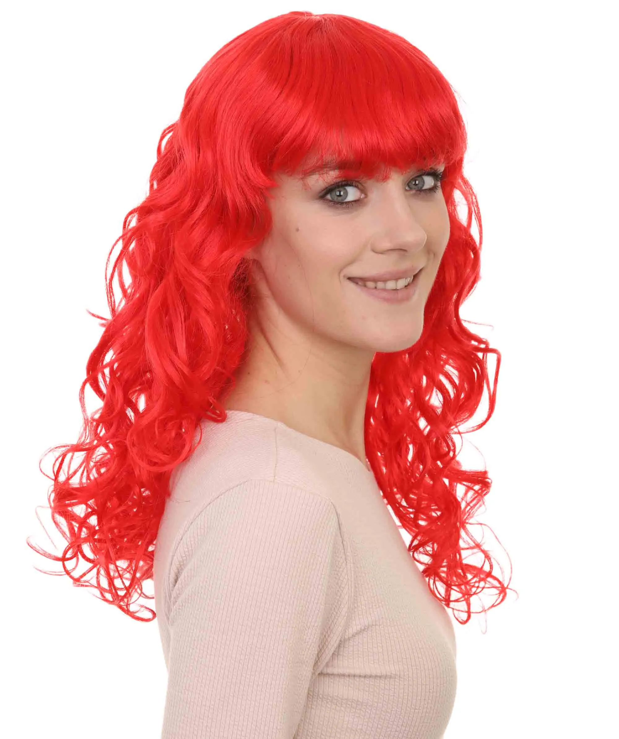 Women's Bella Wig Collections | Long Curly Glamour Party Event Cosplay Halloween Wig | Premium Breathable Capless Cap