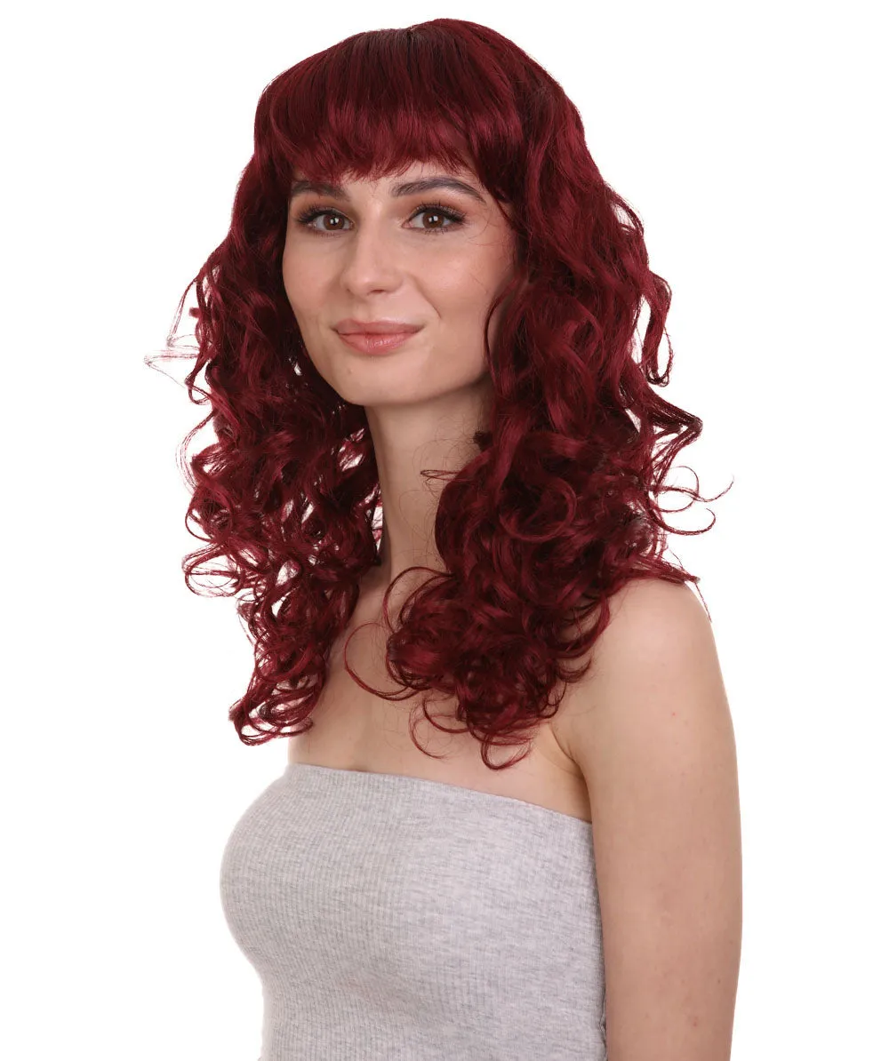 Women's Bella Wig Collections | Long Curly Glamour Party Event Cosplay Halloween Wig | Premium Breathable Capless Cap