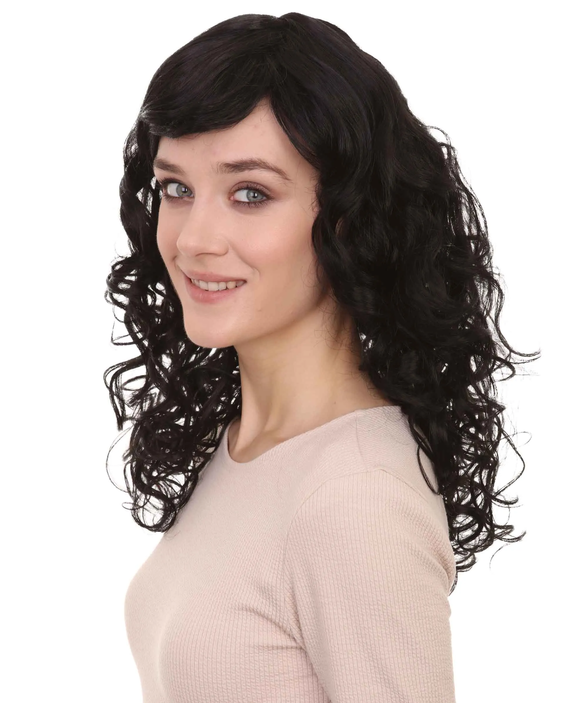 Women's Bella Wig Collections | Long Curly Glamour Party Event Cosplay Halloween Wig | Premium Breathable Capless Cap