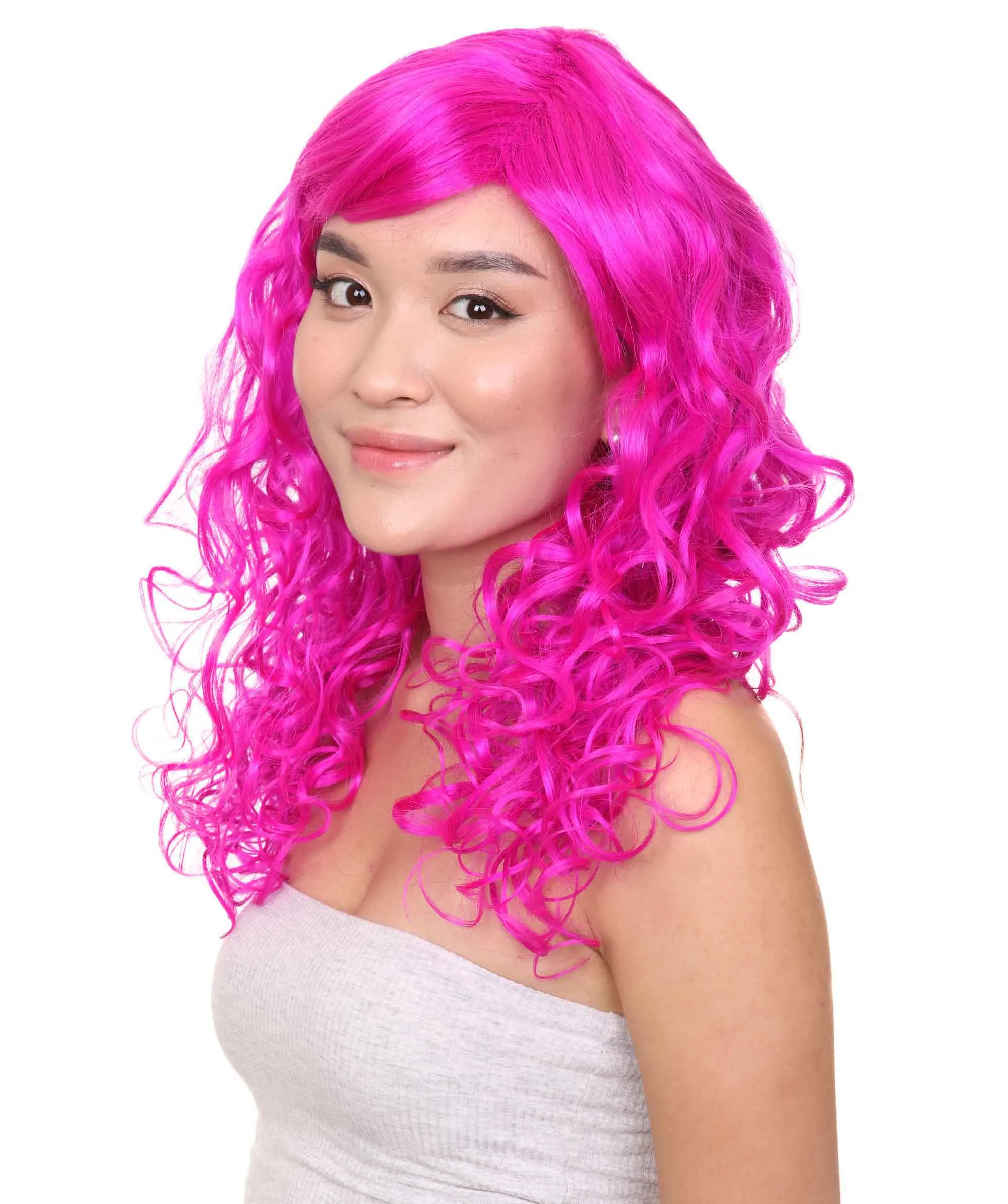 Women's Bella Wig Collections | Long Curly Glamour Party Event Cosplay Halloween Wig | Premium Breathable Capless Cap