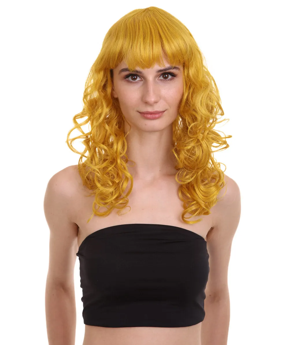 Women's Bella Wig Collections | Long Curly Glamour Party Event Cosplay Halloween Wig | Premium Breathable Capless Cap