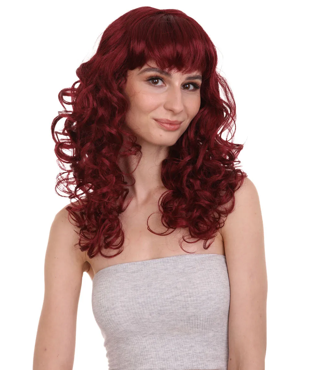 Women's Bella Wig Collections | Long Curly Glamour Party Event Cosplay Halloween Wig | Premium Breathable Capless Cap