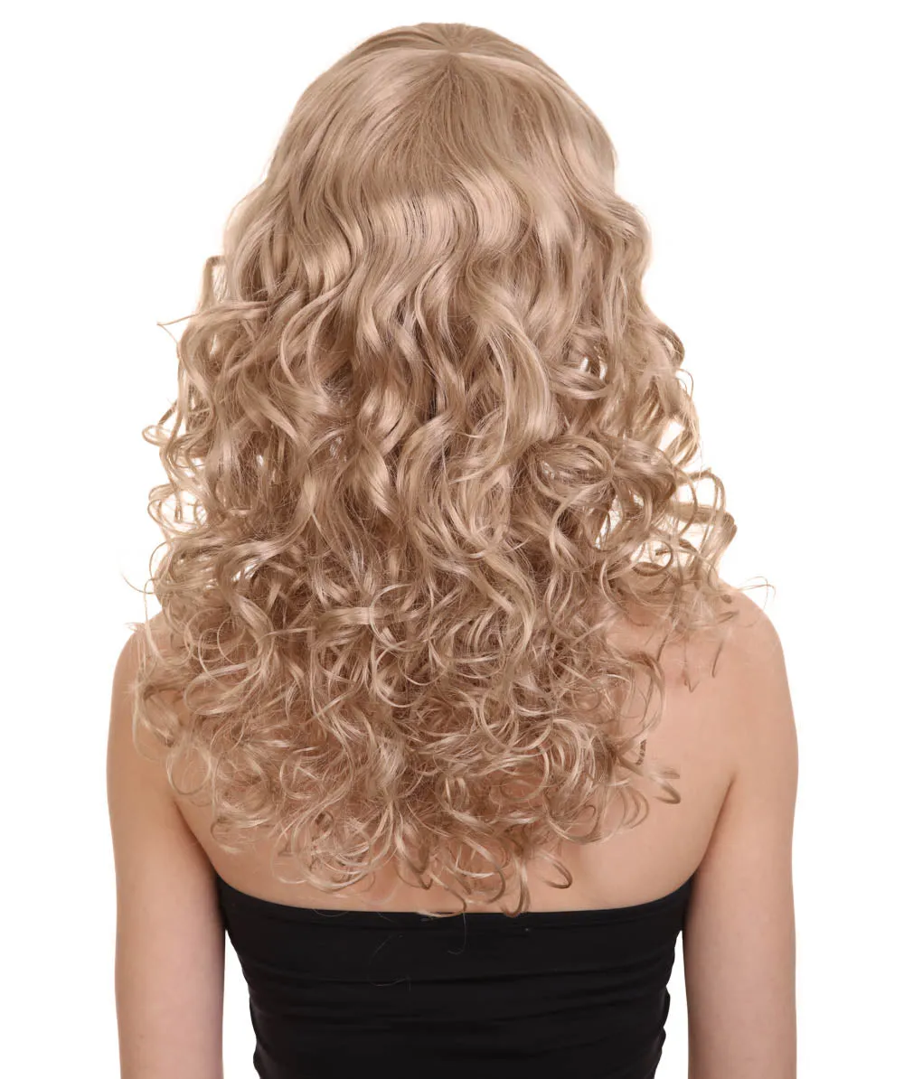 Women's Bella Wig Collections | Long Curly Glamour Party Event Cosplay Halloween Wig | Premium Breathable Capless Cap