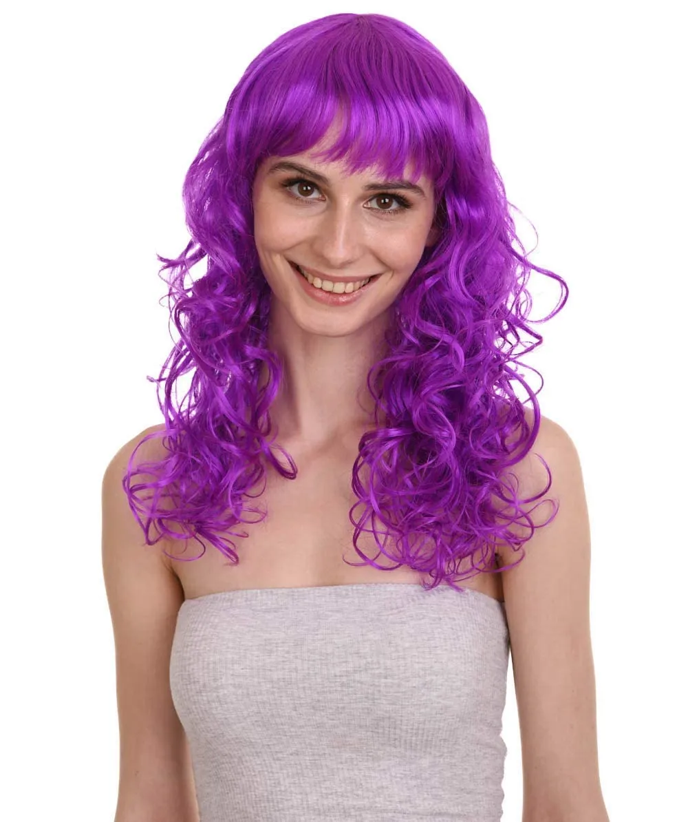 Women's Bella Wig Collections | Long Curly Glamour Party Event Cosplay Halloween Wig | Premium Breathable Capless Cap