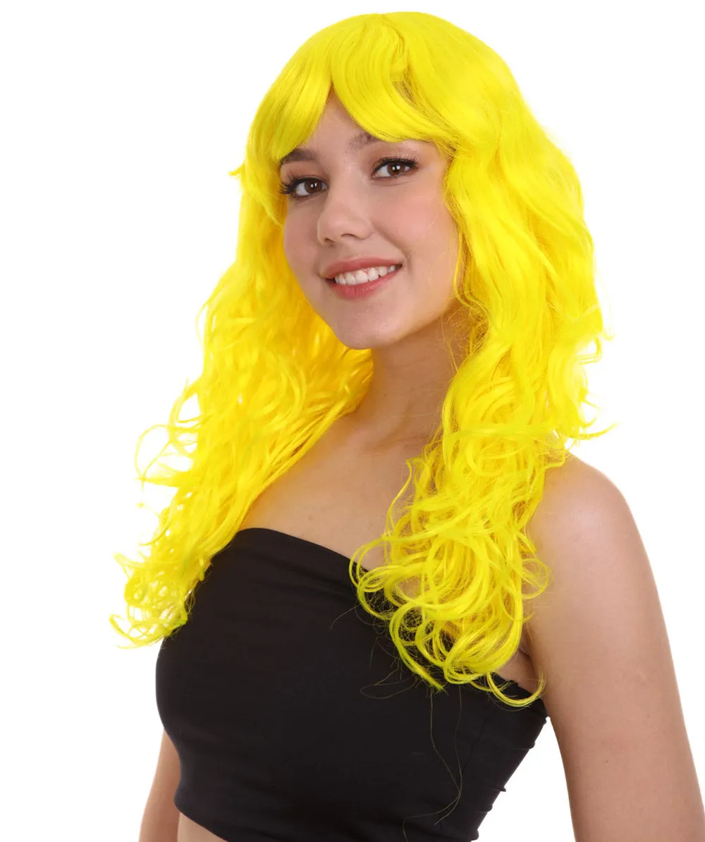 Women's Bella Wig Collections | Long Curly Glamour Party Event Cosplay Halloween Wig | Premium Breathable Capless Cap