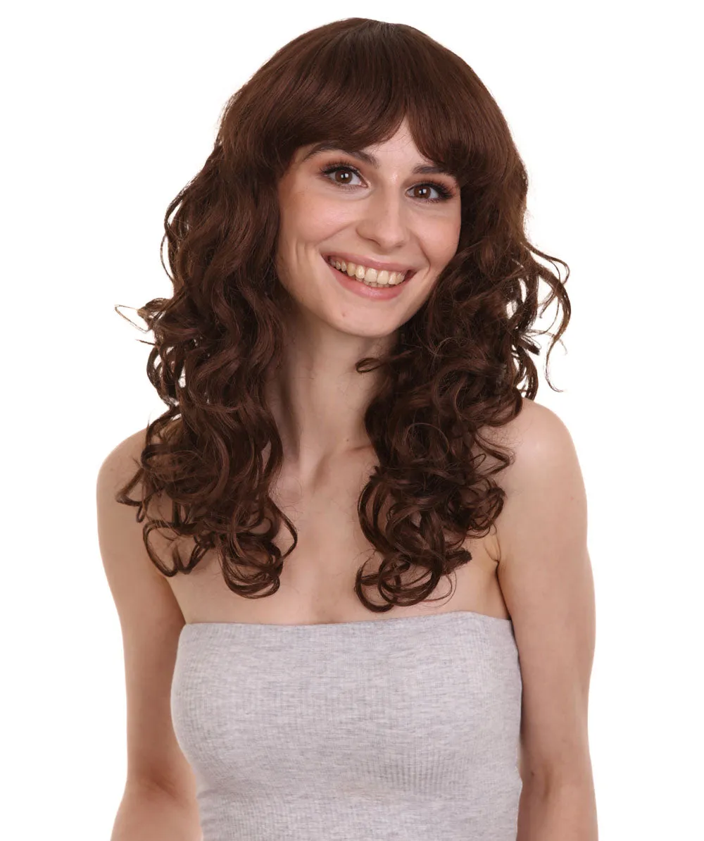 Women's Bella Wig Collections | Long Curly Glamour Party Event Cosplay Halloween Wig | Premium Breathable Capless Cap