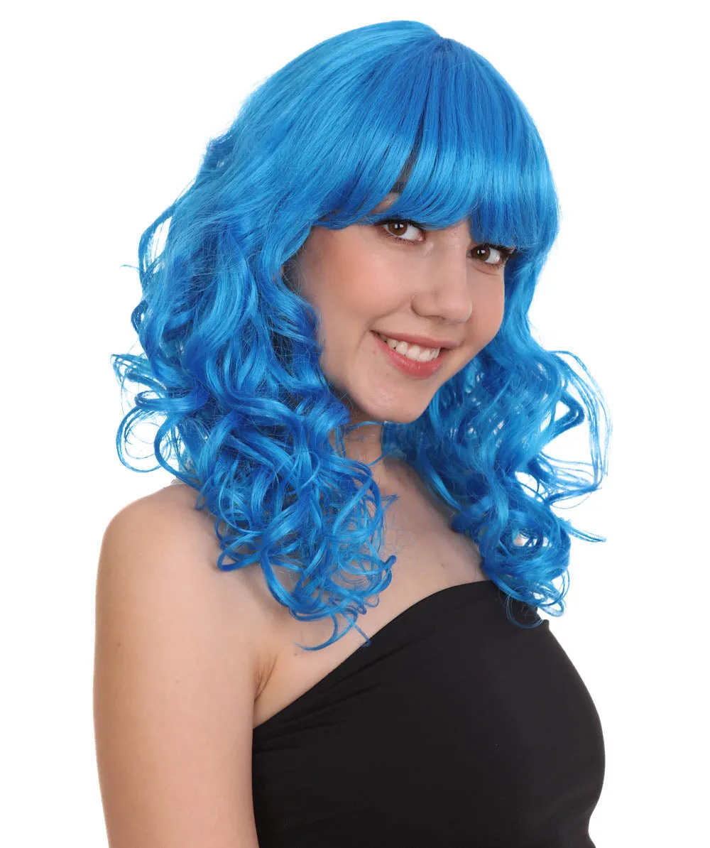 Women's Bella Wig Collections | Long Curly Glamour Party Event Cosplay Halloween Wig | Premium Breathable Capless Cap