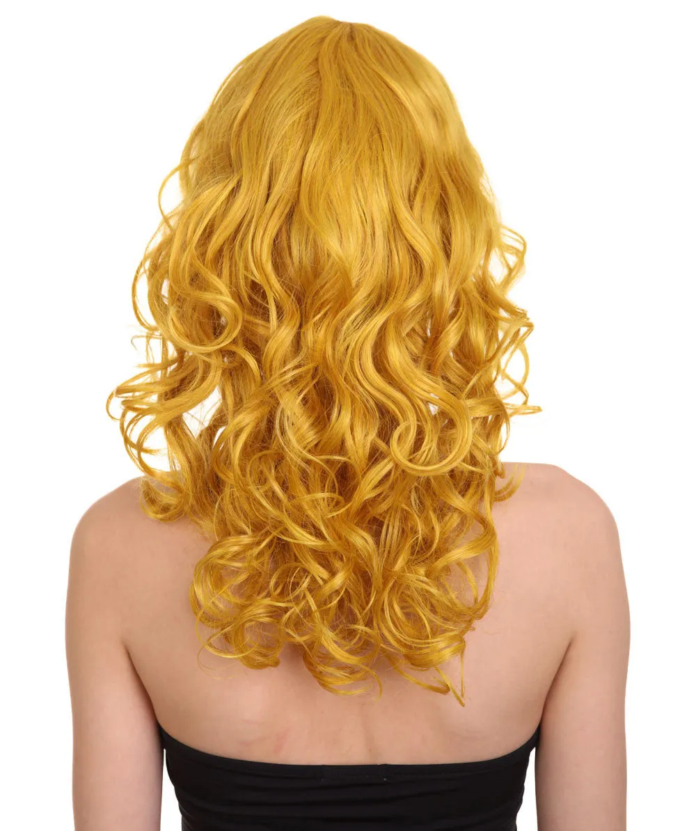 Women's Bella Wig Collections | Long Curly Glamour Party Event Cosplay Halloween Wig | Premium Breathable Capless Cap