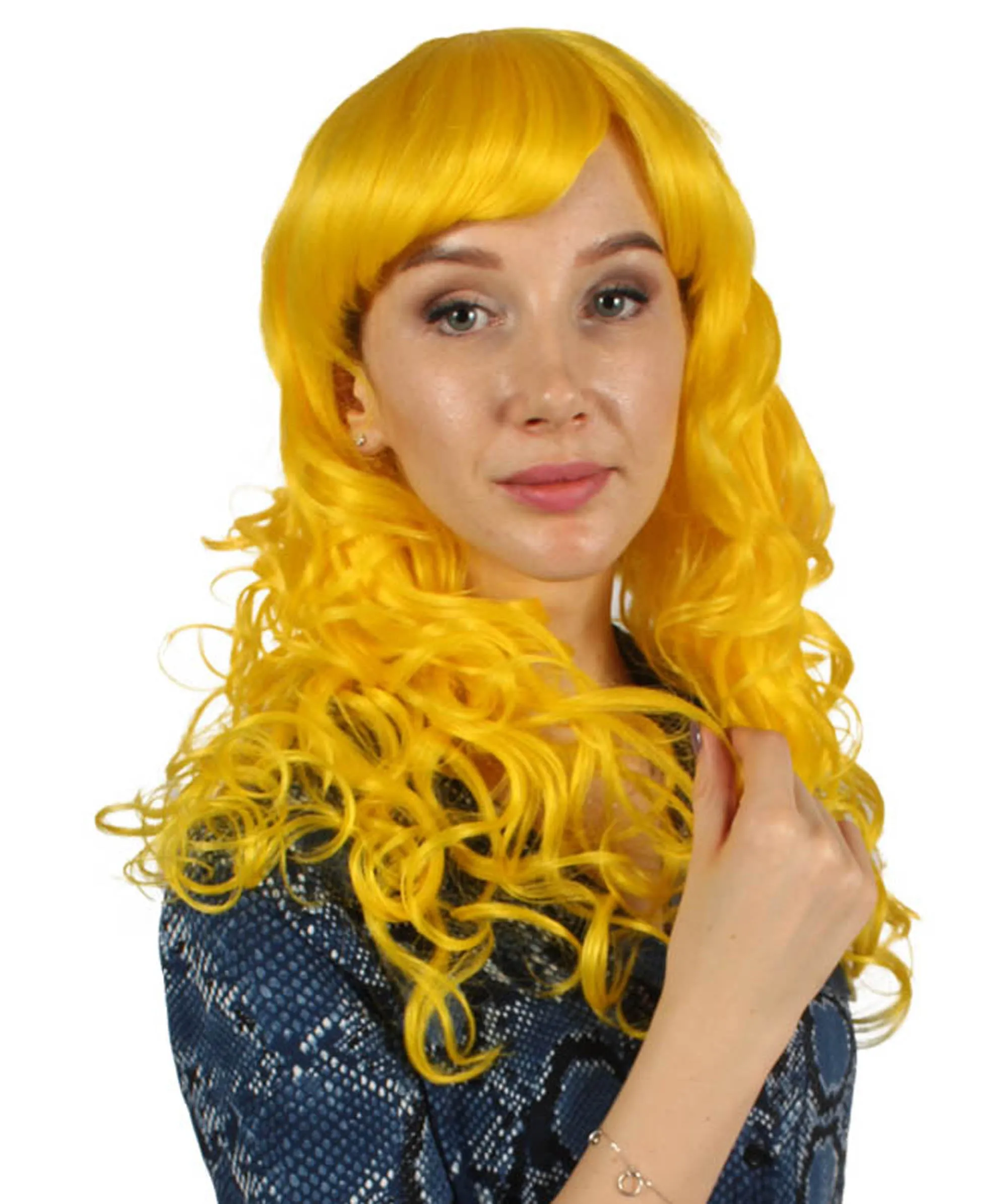 Women's Bella Wig Collections | Long Curly Glamour Party Event Cosplay Halloween Wig | Premium Breathable Capless Cap