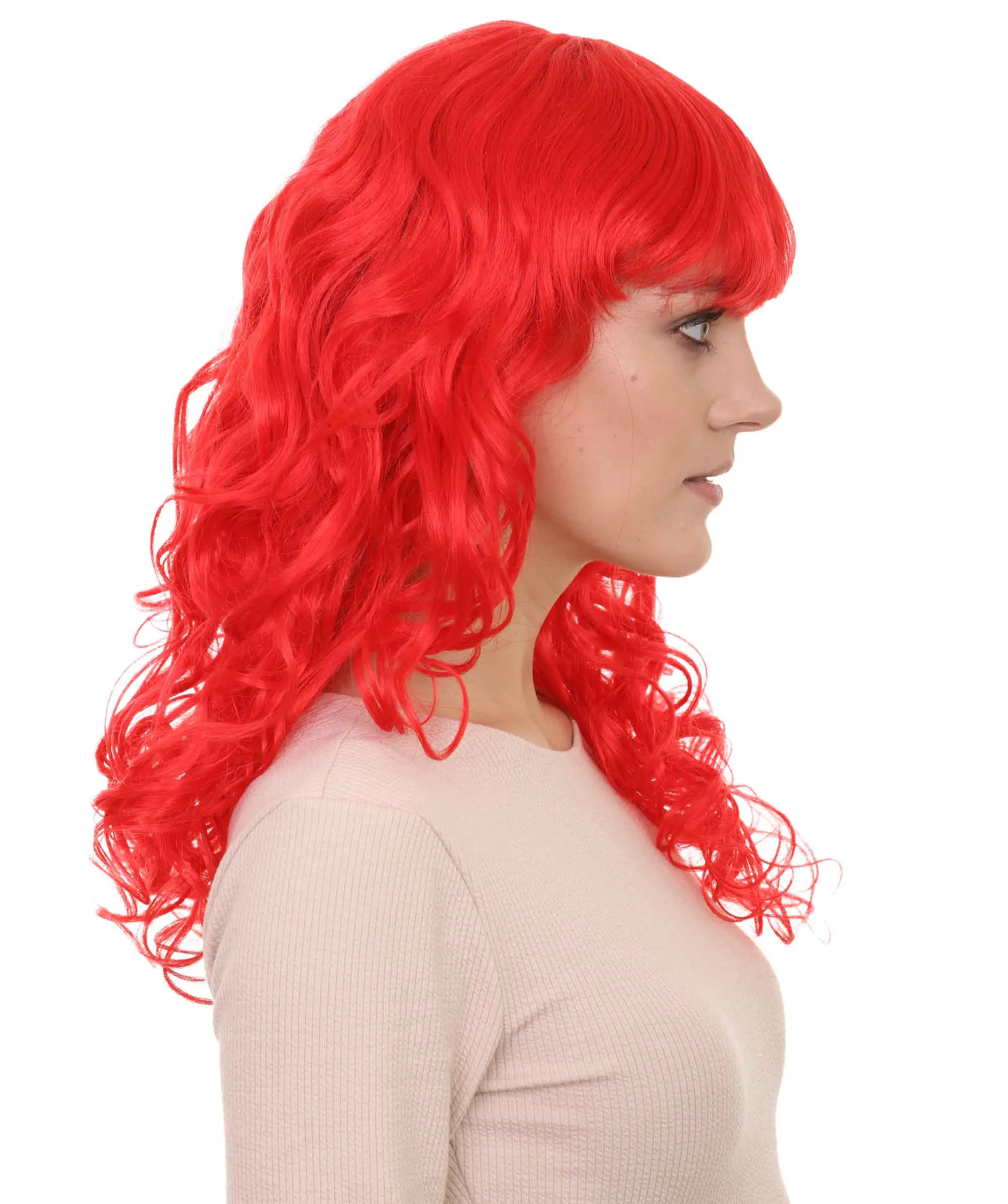 Women's Bella Wig Collections | Long Curly Glamour Party Event Cosplay Halloween Wig | Premium Breathable Capless Cap