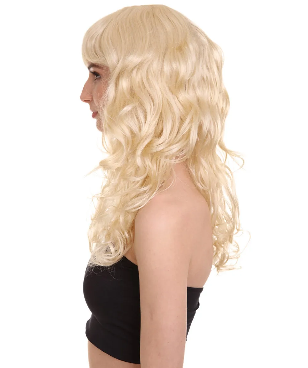 Women's Bella Wig Collections | Long Curly Glamour Party Event Cosplay Halloween Wig | Premium Breathable Capless Cap