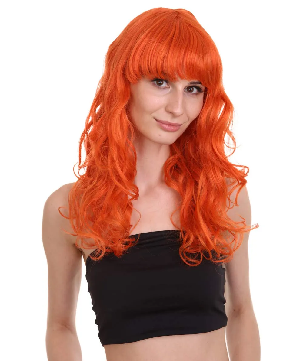 Women's Bella Wig Collections | Long Curly Glamour Party Event Cosplay Halloween Wig | Premium Breathable Capless Cap