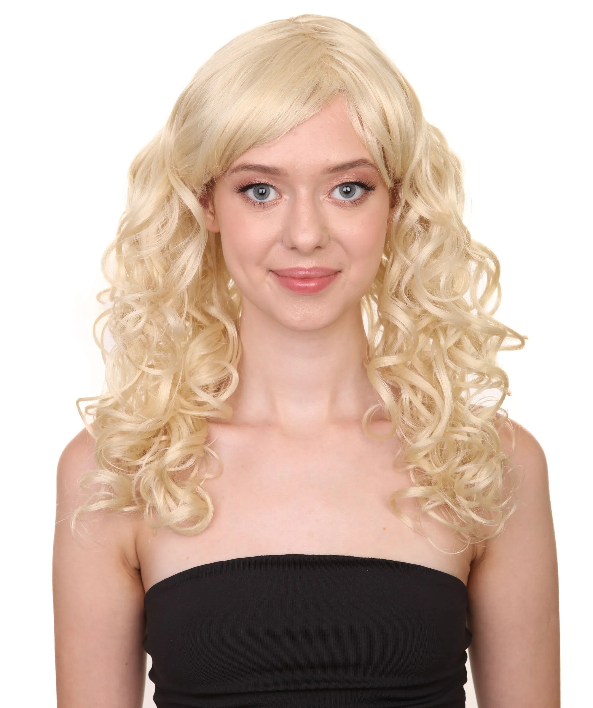 Women's Bella Wig Collections | Long Curly Glamour Party Event Cosplay Halloween Wig | Premium Breathable Capless Cap