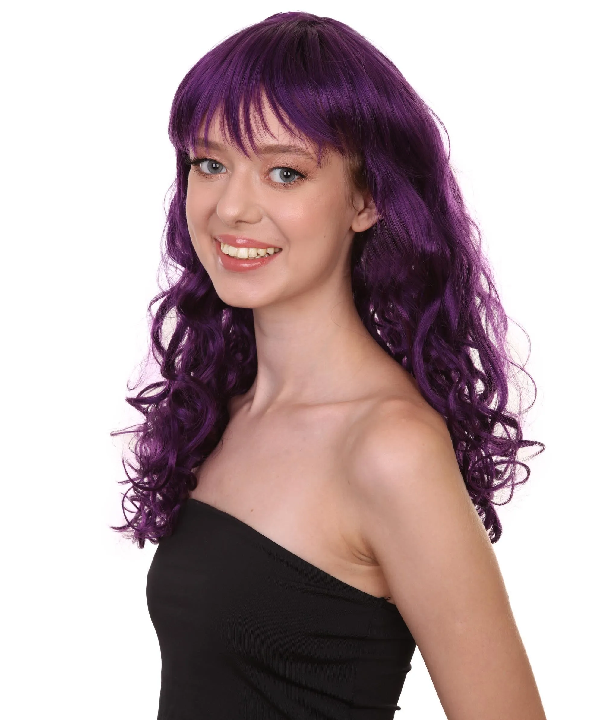 Women's Bella Wig Collections | Long Curly Glamour Party Event Cosplay Halloween Wig | Premium Breathable Capless Cap