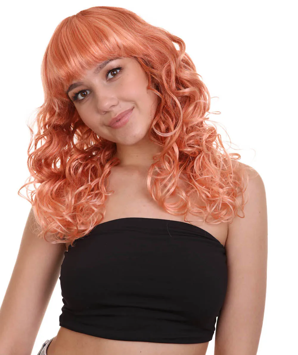 Women's Bella Wig Collections | Long Curly Glamour Party Event Cosplay Halloween Wig | Premium Breathable Capless Cap