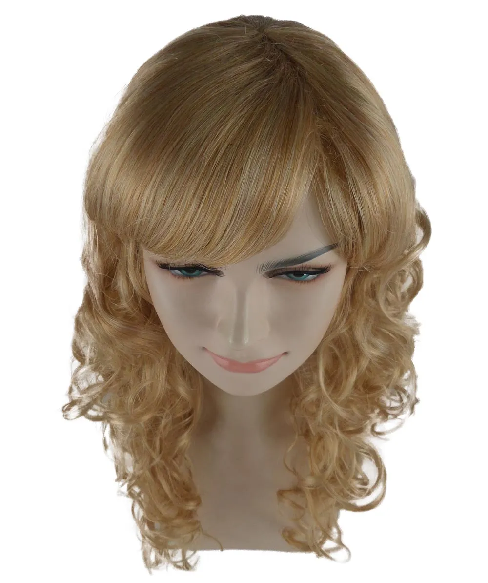 Women's Bella Wig Collections | Long Curly Glamour Party Event Cosplay Halloween Wig | Premium Breathable Capless Cap