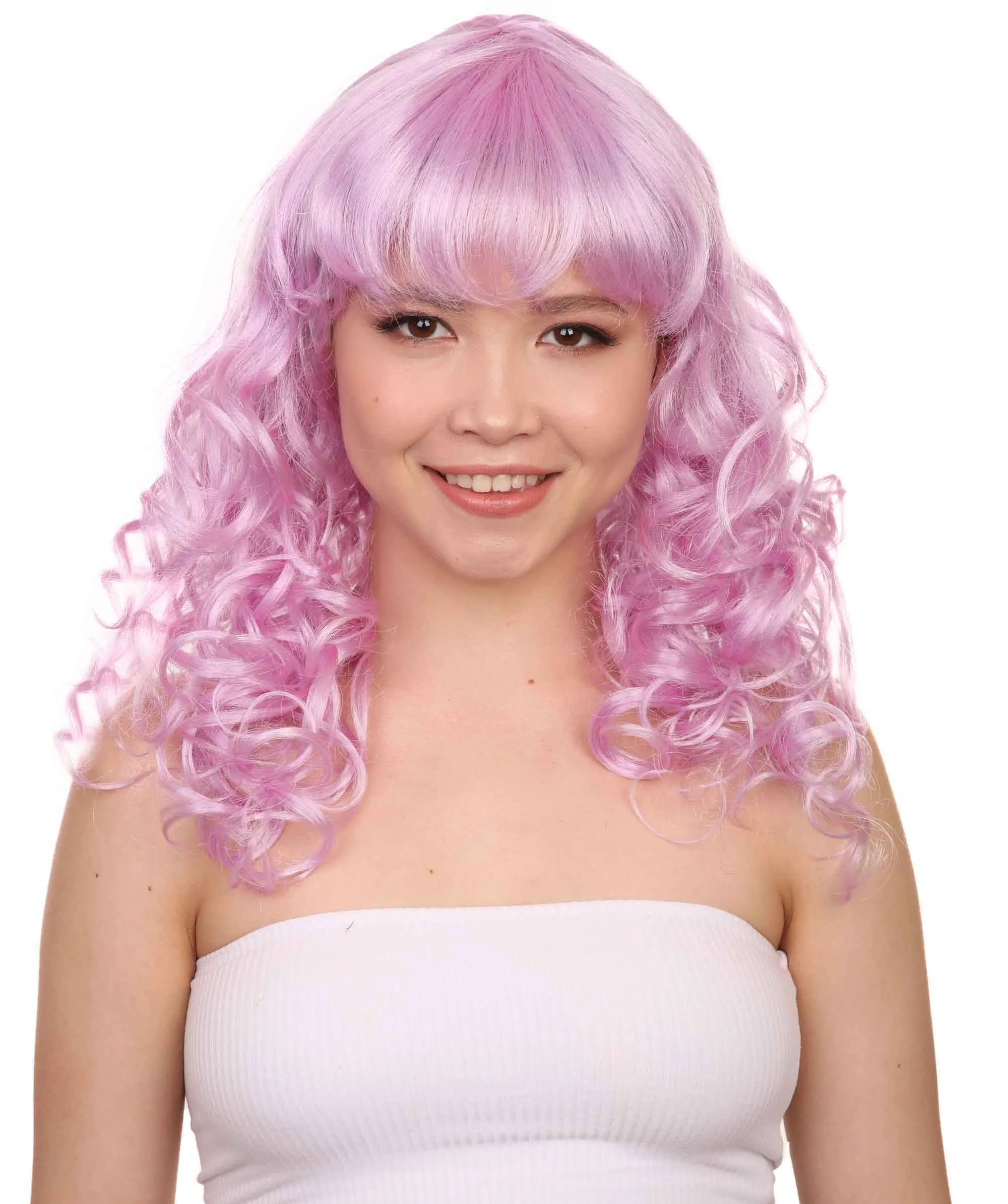 Women's Bella Wig Collections | Long Curly Glamour Party Event Cosplay Halloween Wig | Premium Breathable Capless Cap