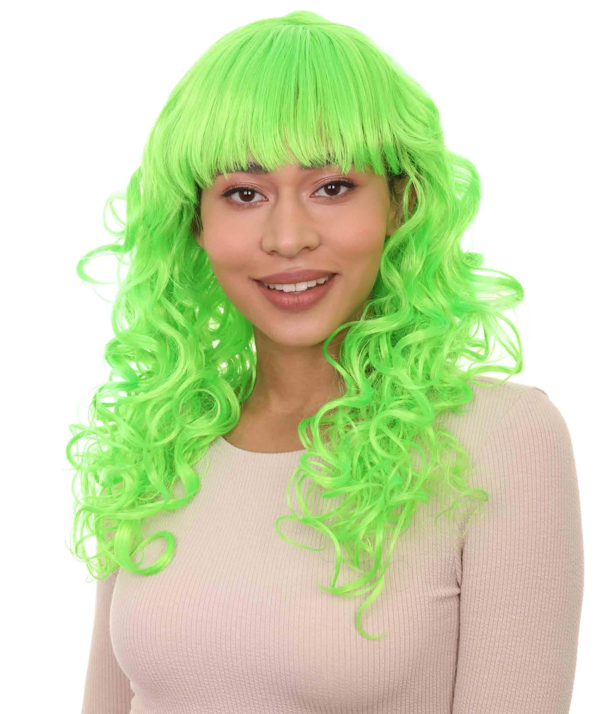 Women's Bella Wig Collections | Long Curly Glamour Party Event Cosplay Halloween Wig | Premium Breathable Capless Cap