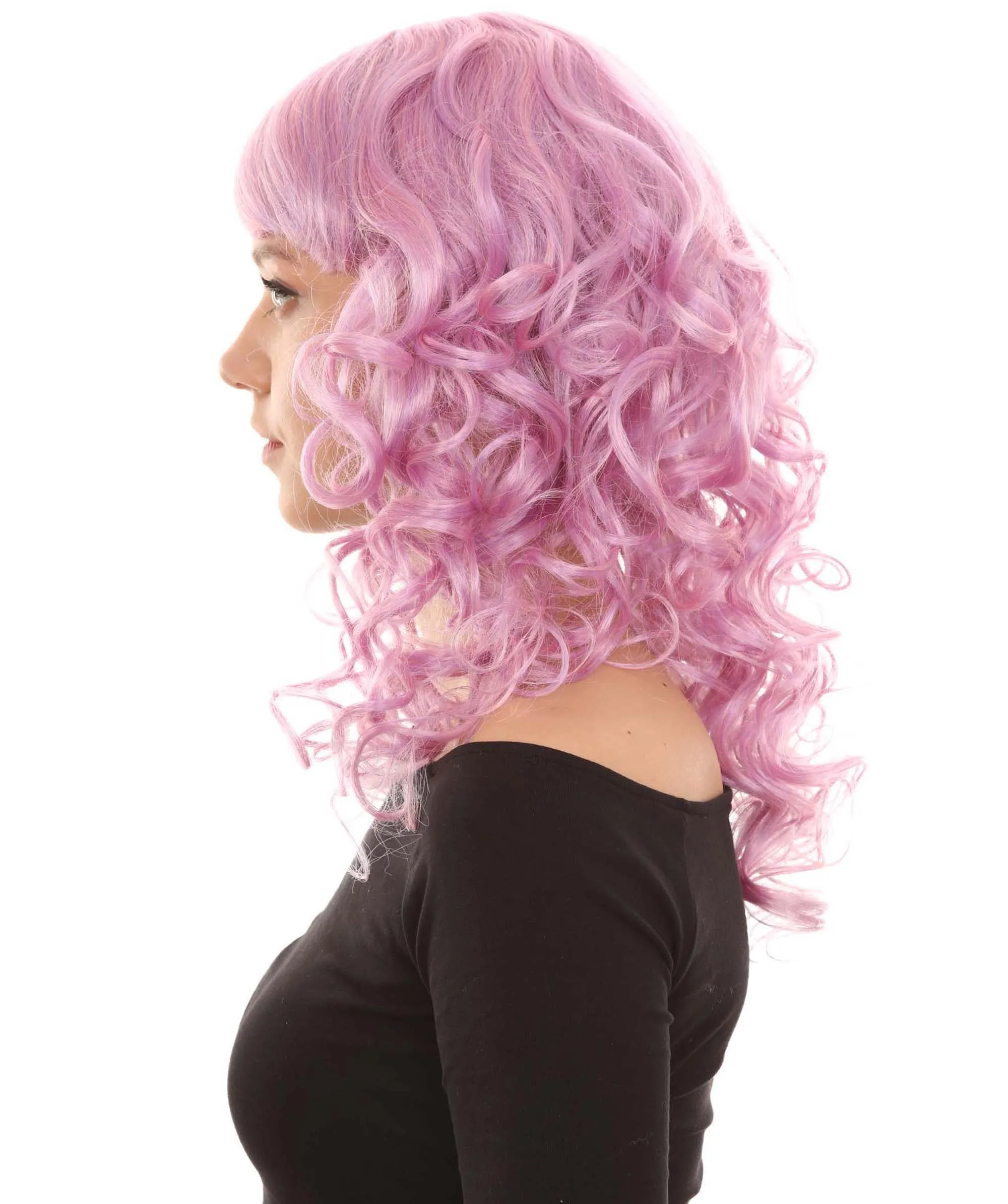 Women's Bella Wig Collections | Long Curly Glamour Party Event Cosplay Halloween Wig | Premium Breathable Capless Cap