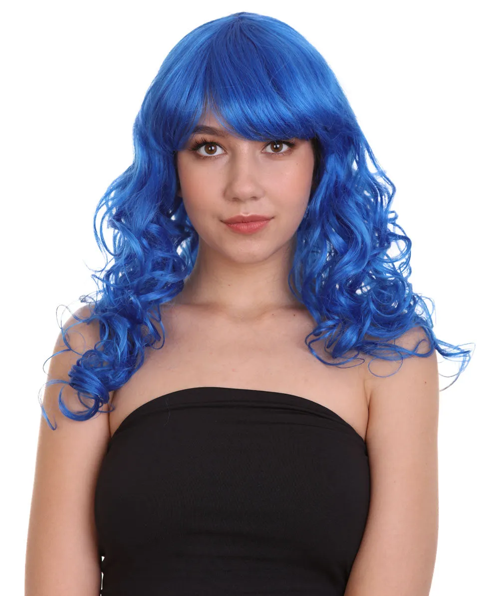 Women's Bella Wig Collections | Long Curly Glamour Party Event Cosplay Halloween Wig | Premium Breathable Capless Cap