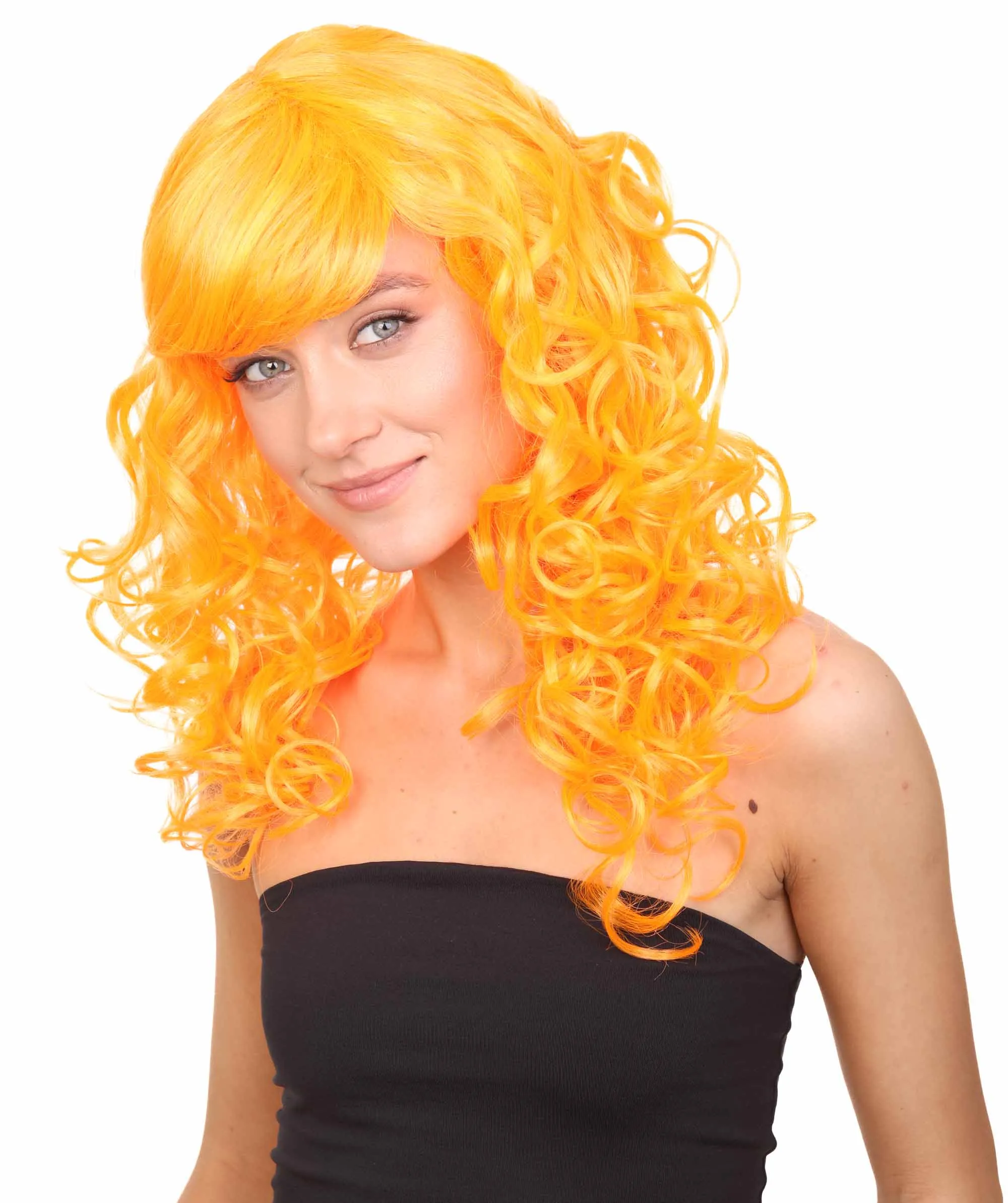 Women's Bella Wig Collections | Long Curly Glamour Party Event Cosplay Halloween Wig | Premium Breathable Capless Cap