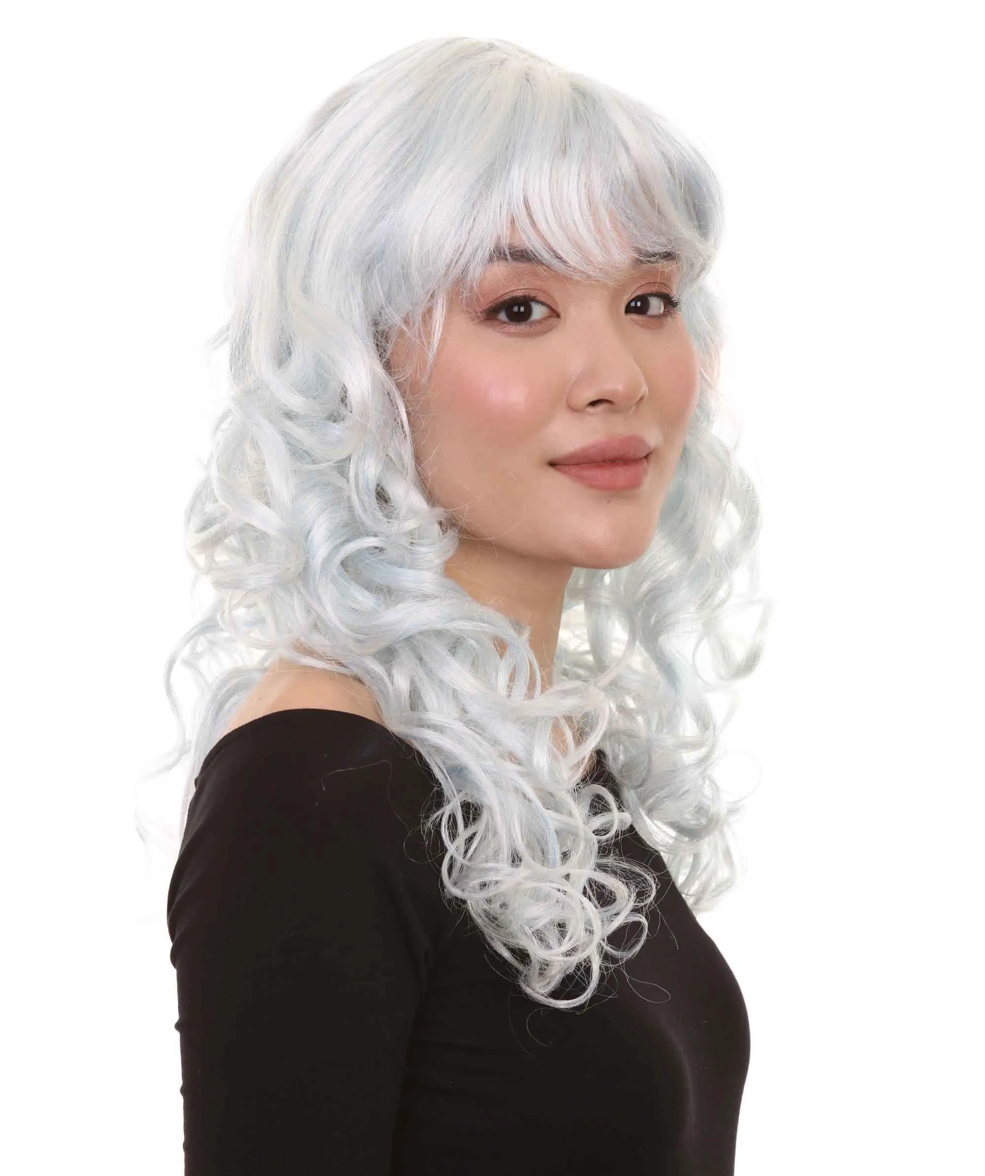 Women's Bella Wig Collections | Long Curly Glamour Party Event Cosplay Halloween Wig | Premium Breathable Capless Cap