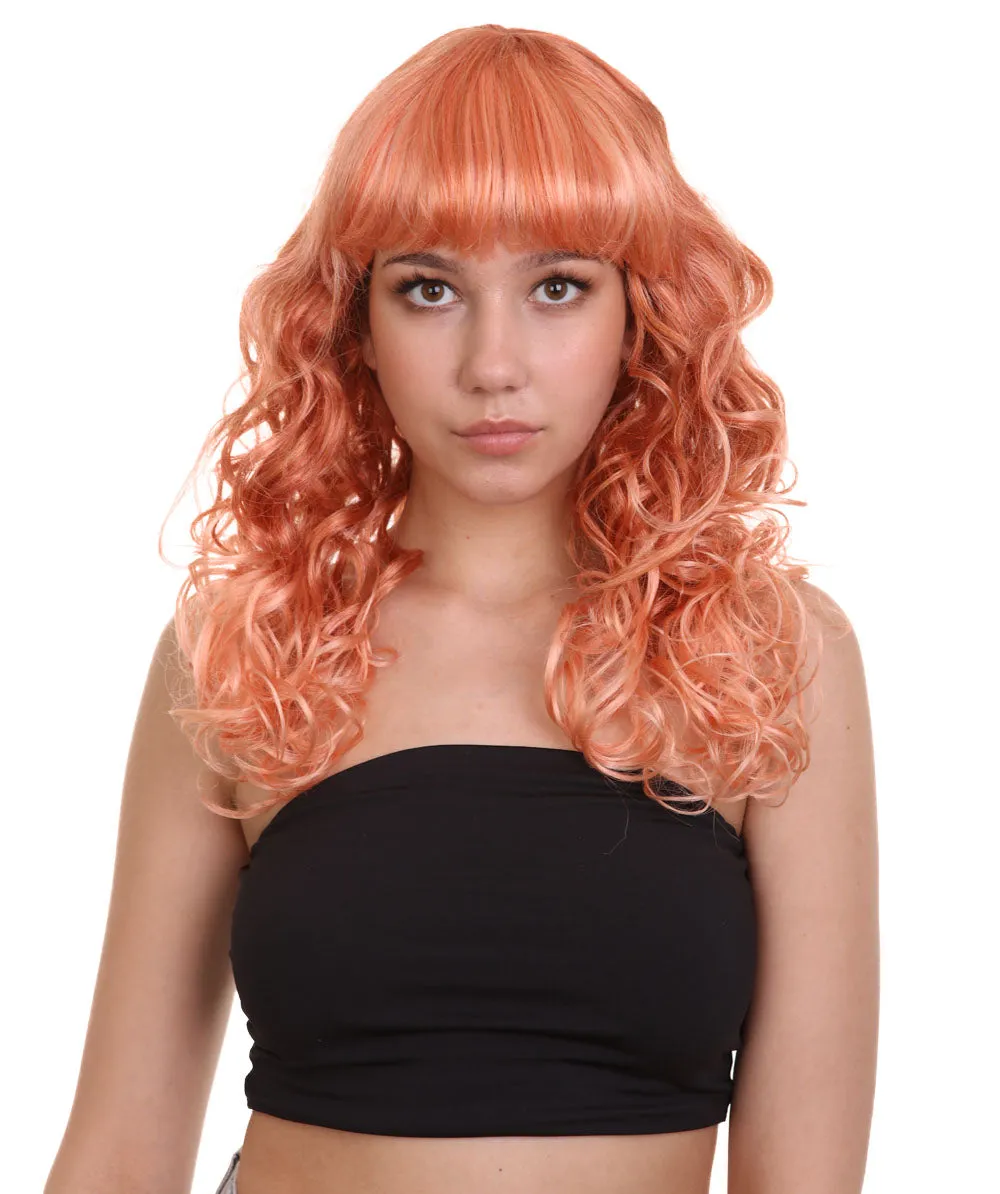 Women's Bella Wig Collections | Long Curly Glamour Party Event Cosplay Halloween Wig | Premium Breathable Capless Cap