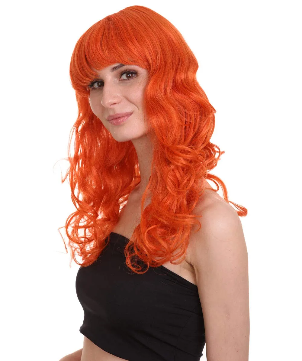 Women's Bella Wig Collections | Long Curly Glamour Party Event Cosplay Halloween Wig | Premium Breathable Capless Cap