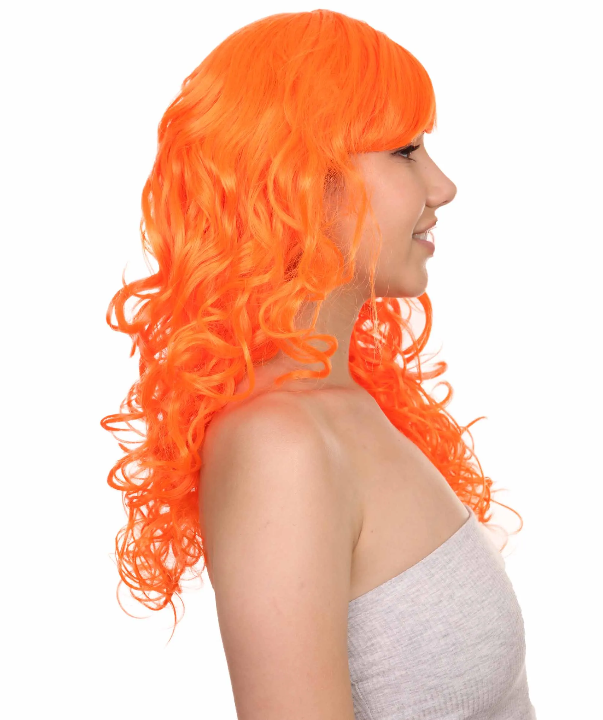 Women's Bella Wig Collections | Long Curly Glamour Party Event Cosplay Halloween Wig | Premium Breathable Capless Cap