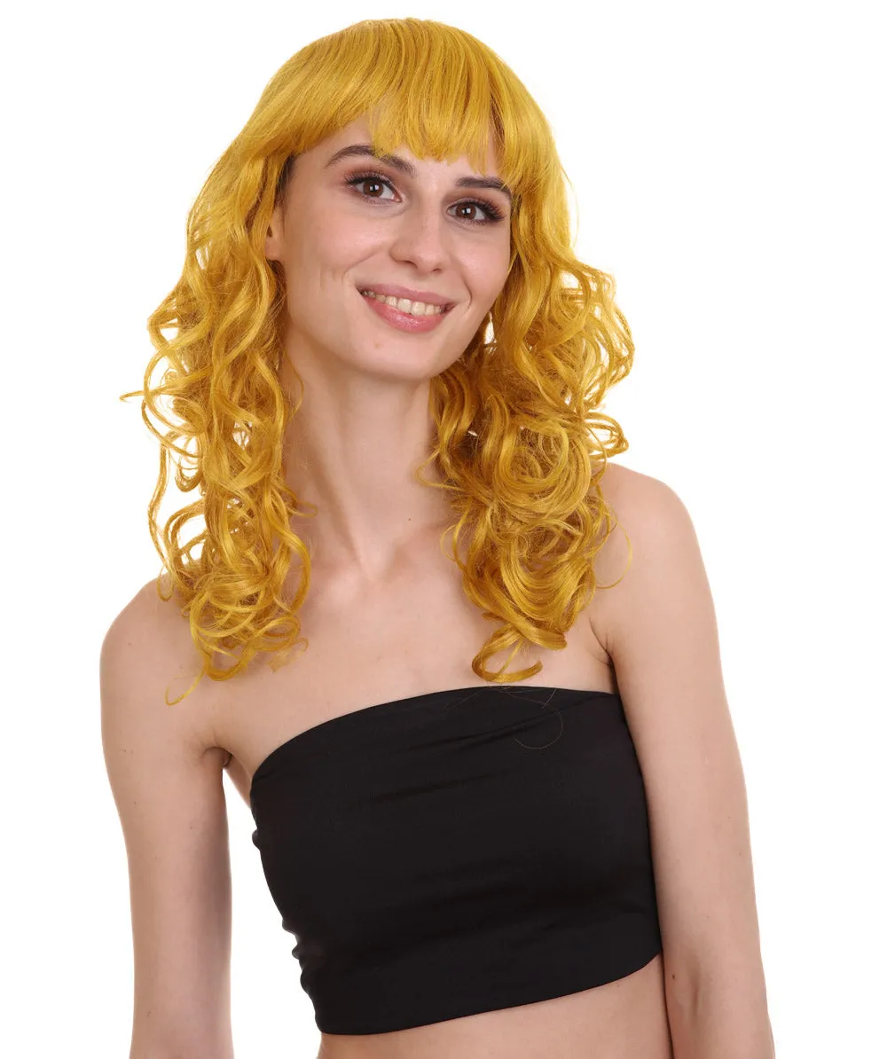 Women's Bella Wig Collections | Long Curly Glamour Party Event Cosplay Halloween Wig | Premium Breathable Capless Cap