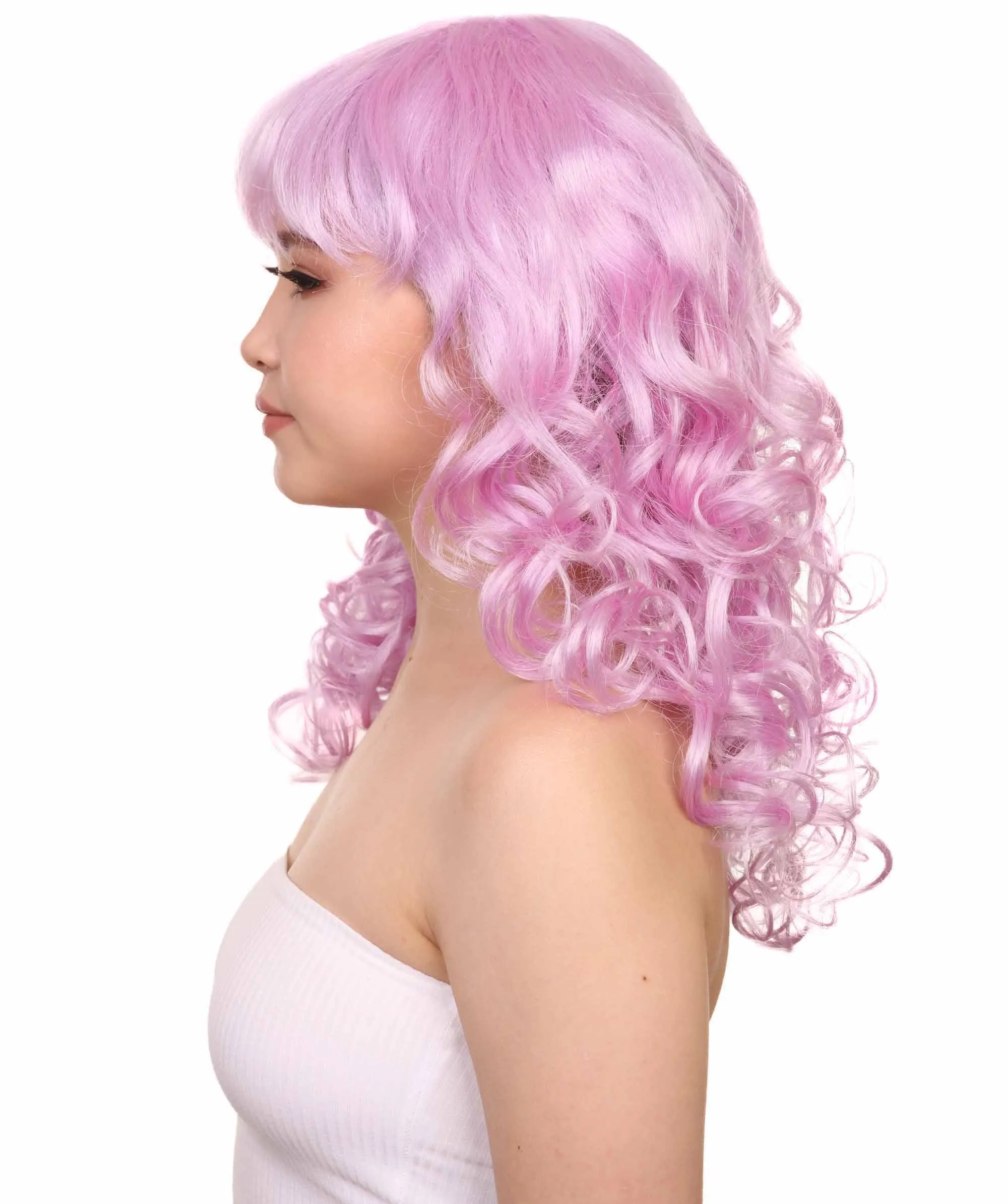 Women's Bella Wig Collections | Long Curly Glamour Party Event Cosplay Halloween Wig | Premium Breathable Capless Cap