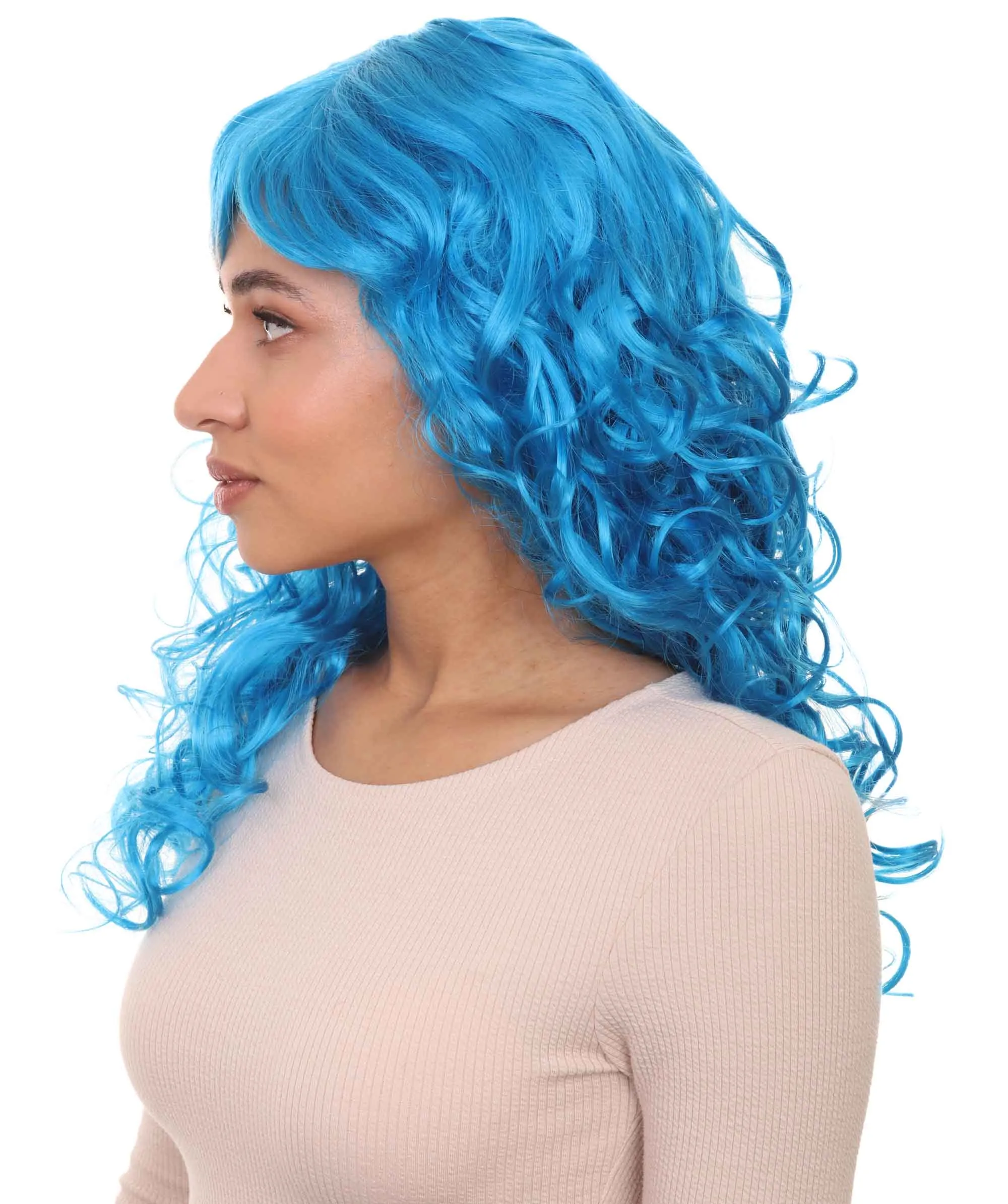 Women's Bella Wig Collections | Long Curly Glamour Party Event Cosplay Halloween Wig | Premium Breathable Capless Cap