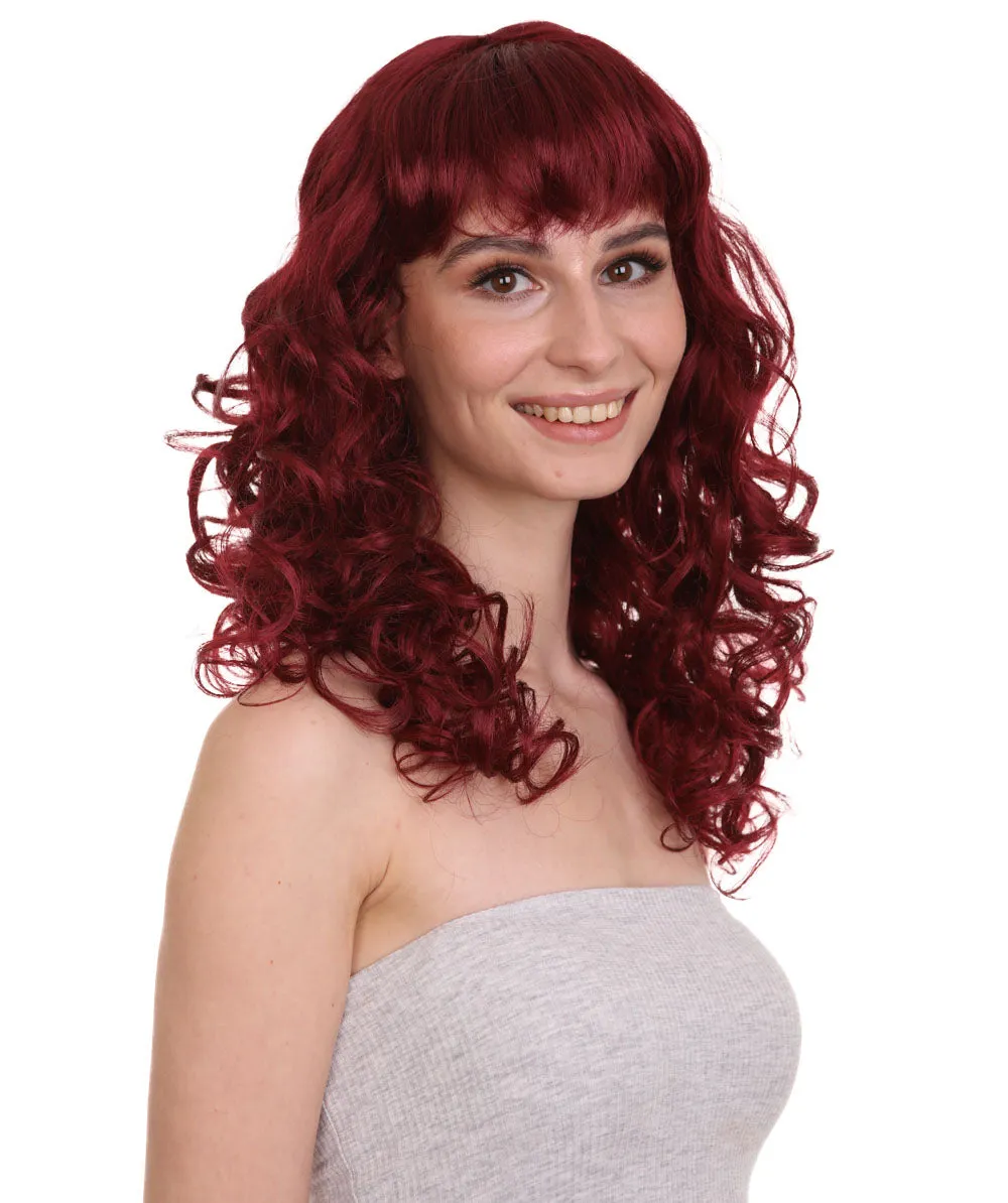 Women's Bella Wig Collections | Long Curly Glamour Party Event Cosplay Halloween Wig | Premium Breathable Capless Cap