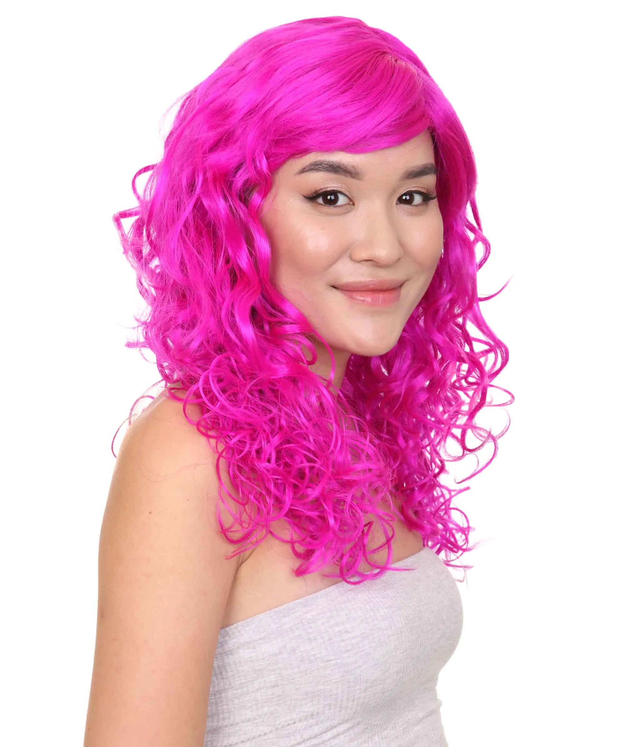 Women's Bella Wig Collections | Long Curly Glamour Party Event Cosplay Halloween Wig | Premium Breathable Capless Cap