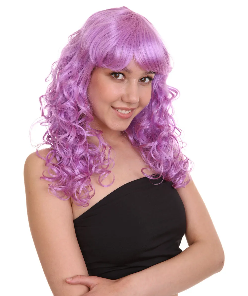 Women's Bella Wig Collections | Long Curly Glamour Party Event Cosplay Halloween Wig | Premium Breathable Capless Cap