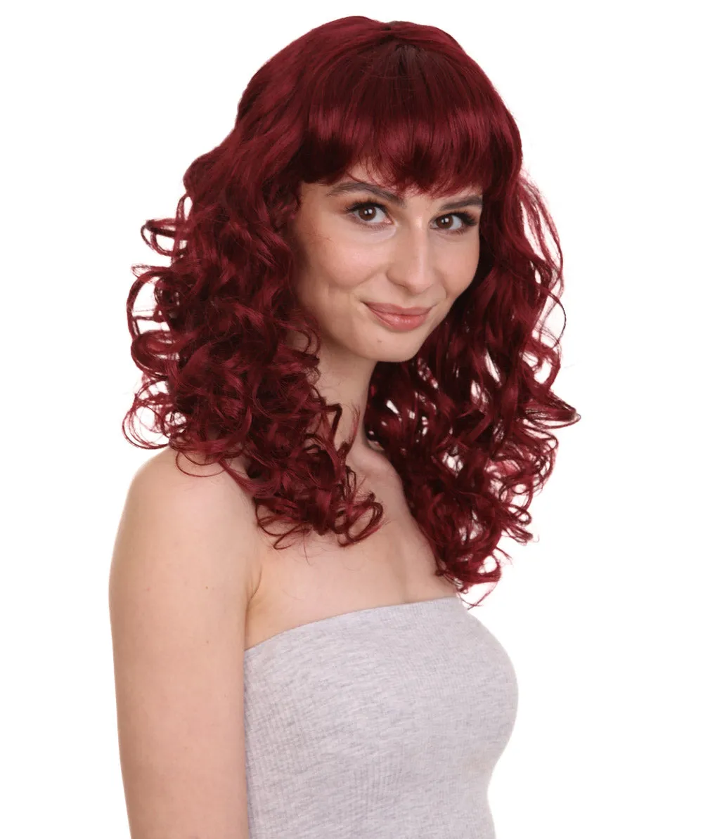 Women's Bella Wig Collections | Long Curly Glamour Party Event Cosplay Halloween Wig | Premium Breathable Capless Cap