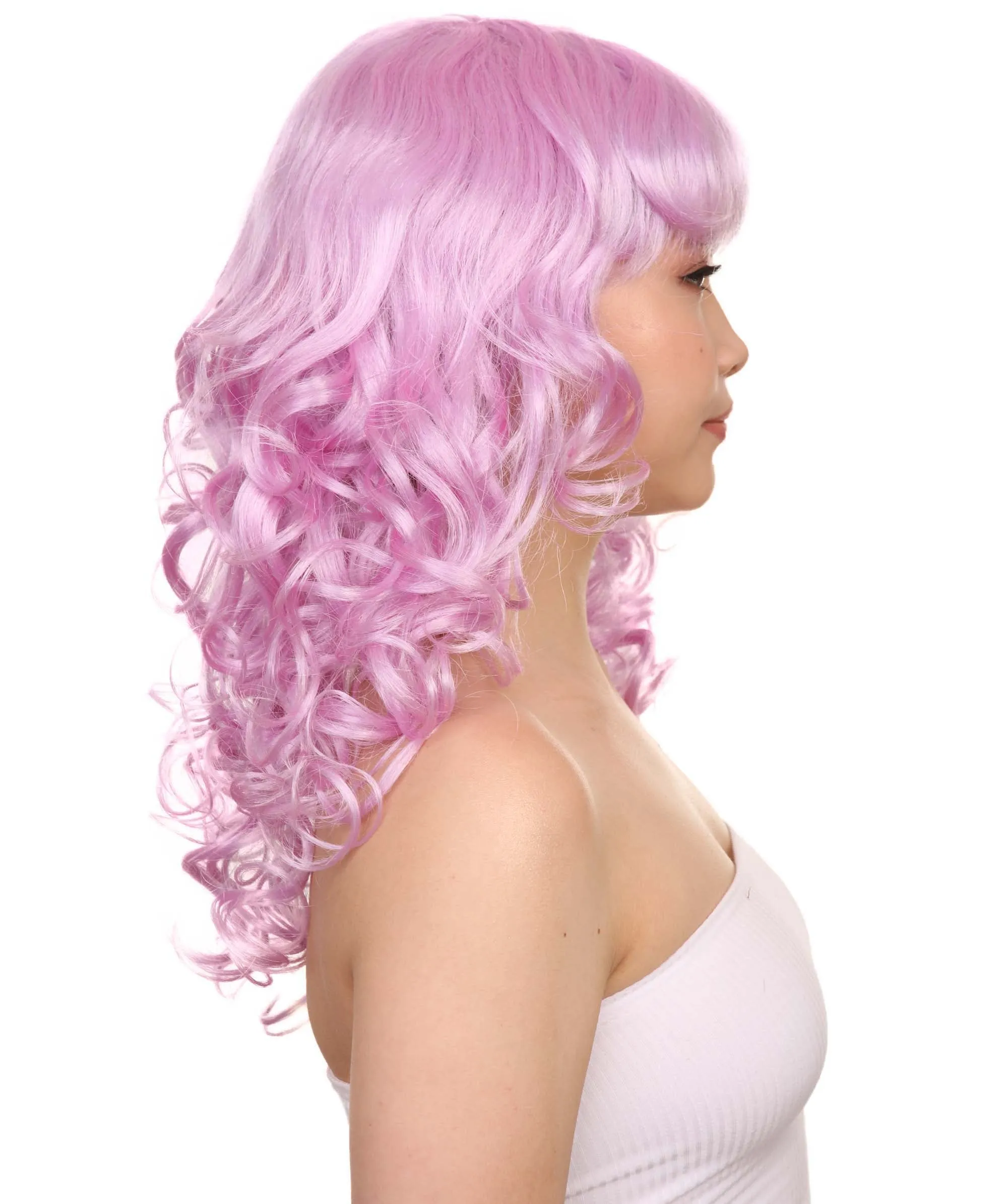 Women's Bella Wig Collections | Long Curly Glamour Party Event Cosplay Halloween Wig | Premium Breathable Capless Cap