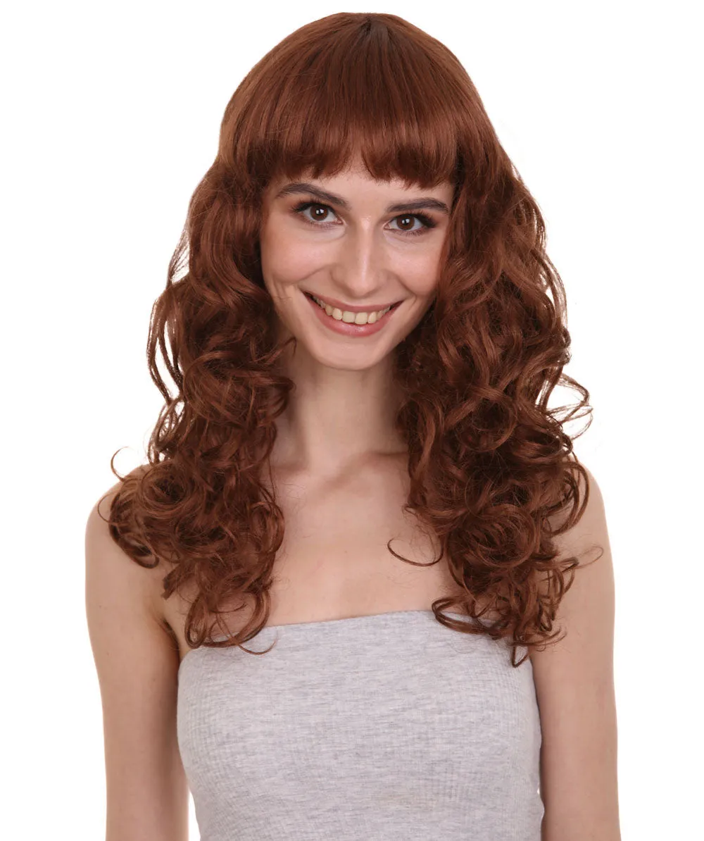 Women's Bella Wig Collections | Long Curly Glamour Party Event Cosplay Halloween Wig | Premium Breathable Capless Cap