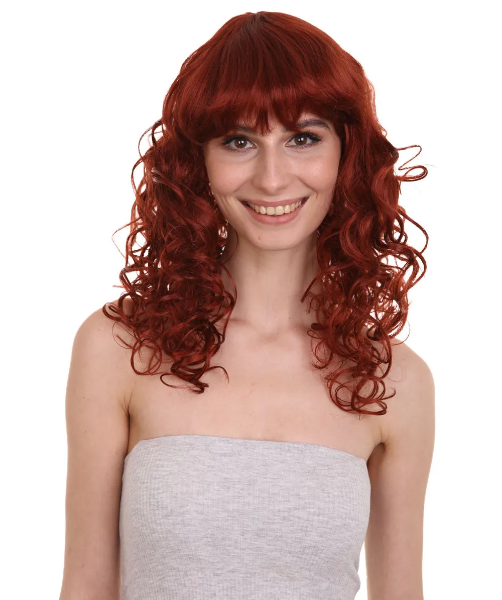 Women's Bella Wig Collections | Long Curly Glamour Party Event Cosplay Halloween Wig | Premium Breathable Capless Cap