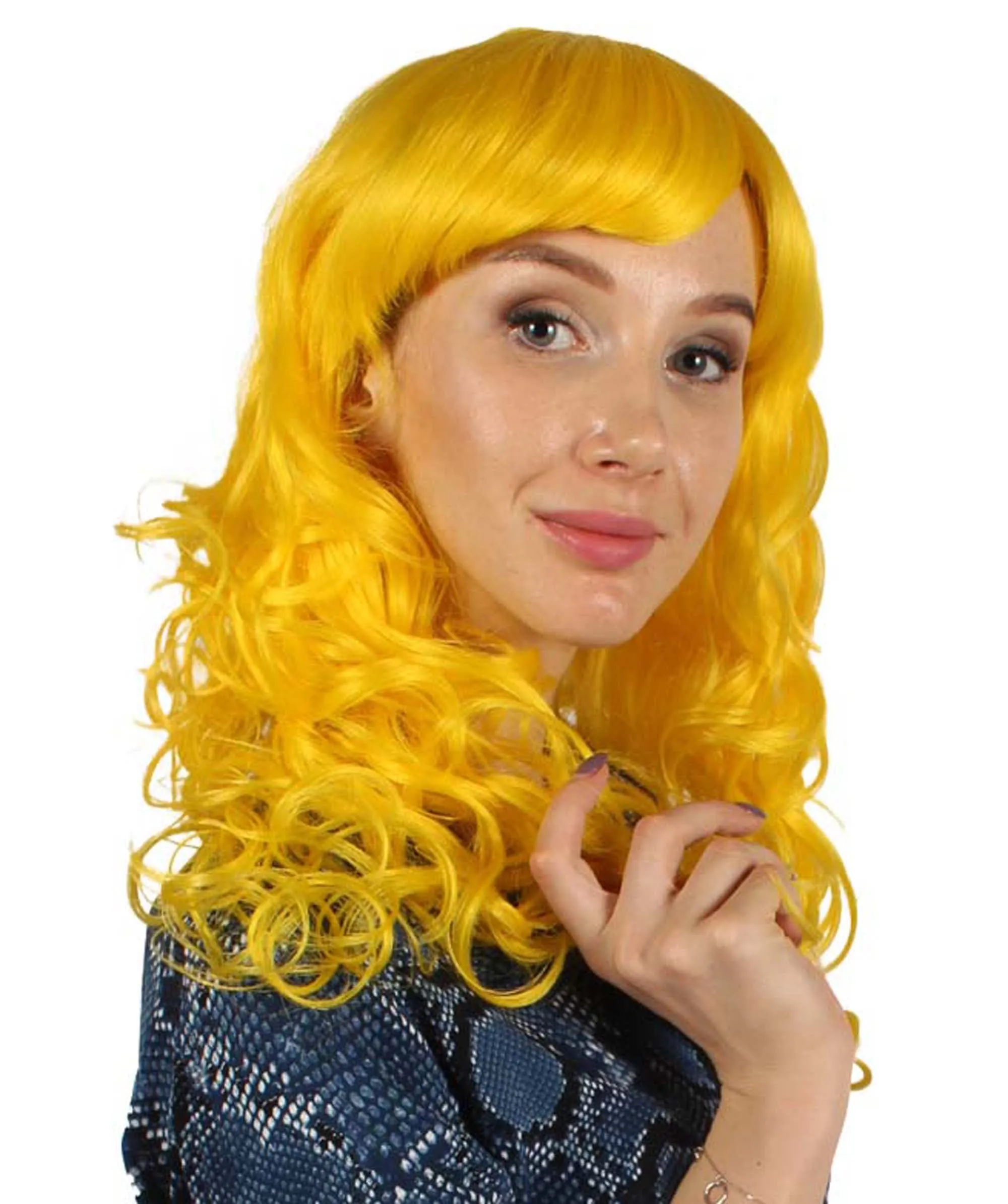 Women's Bella Wig Collections | Long Curly Glamour Party Event Cosplay Halloween Wig | Premium Breathable Capless Cap