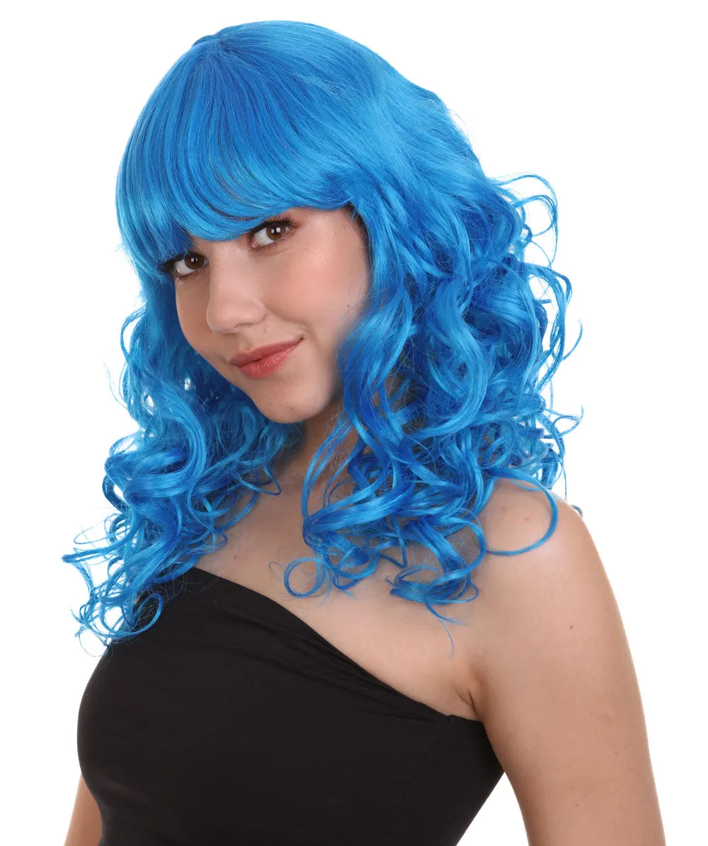 Women's Bella Wig Collections | Long Curly Glamour Party Event Cosplay Halloween Wig | Premium Breathable Capless Cap