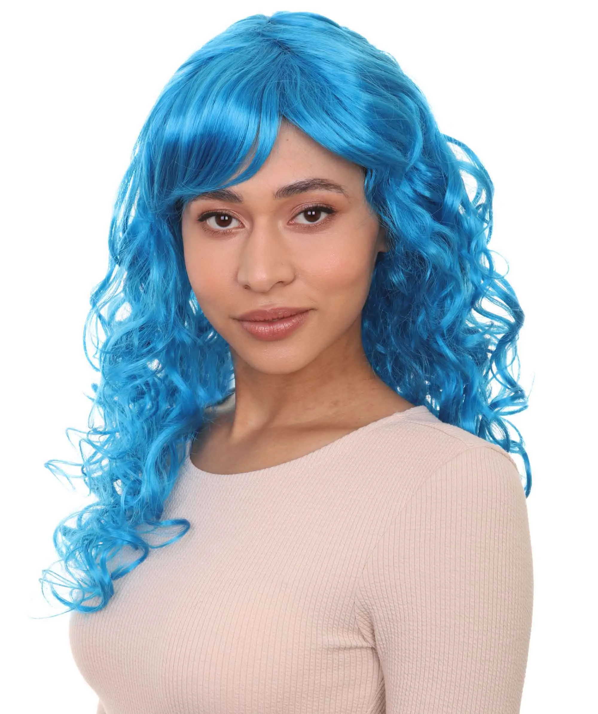 Women's Bella Wig Collections | Long Curly Glamour Party Event Cosplay Halloween Wig | Premium Breathable Capless Cap