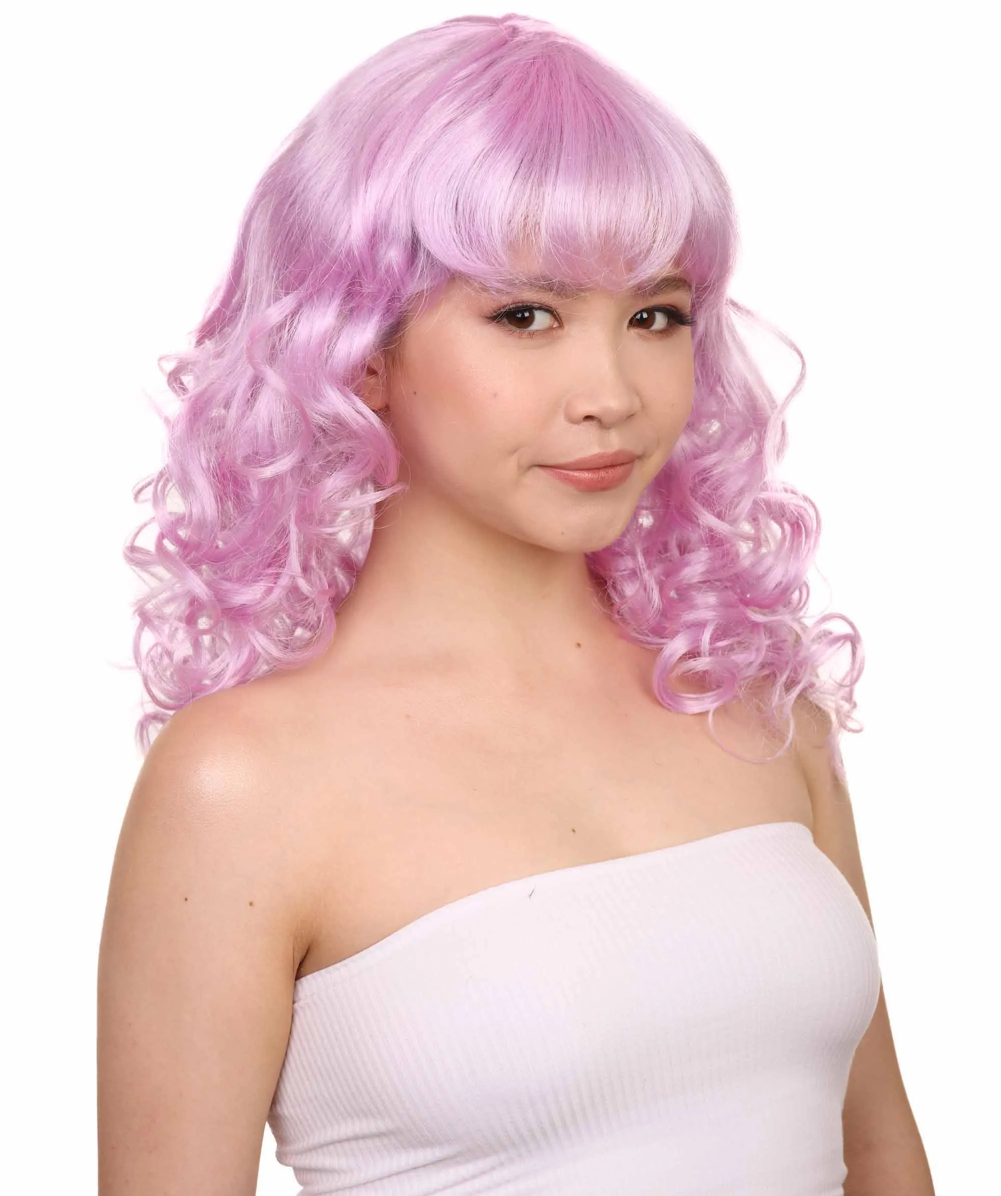 Women's Bella Wig Collections | Long Curly Glamour Party Event Cosplay Halloween Wig | Premium Breathable Capless Cap