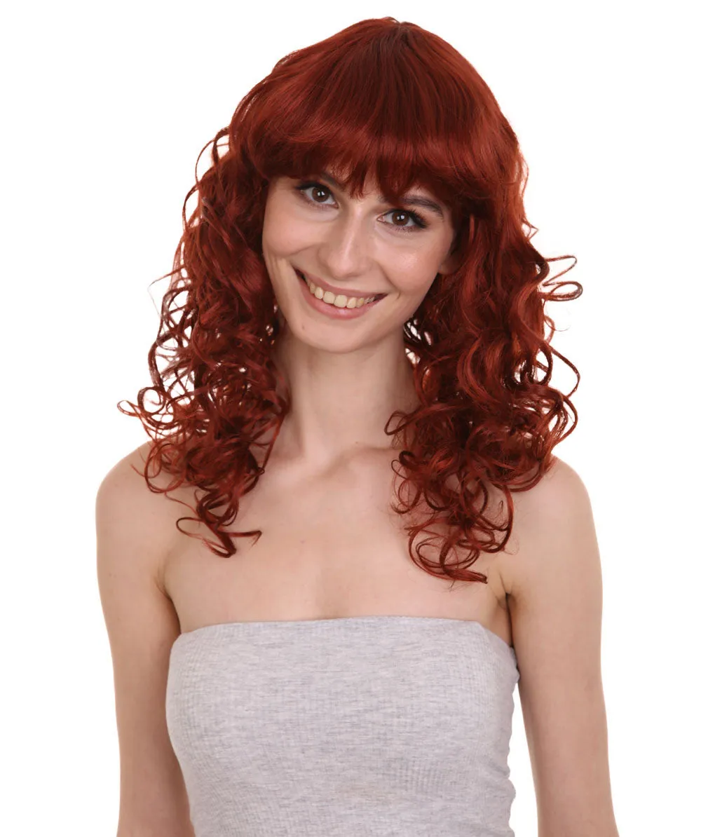 Women's Bella Wig Collections | Long Curly Glamour Party Event Cosplay Halloween Wig | Premium Breathable Capless Cap