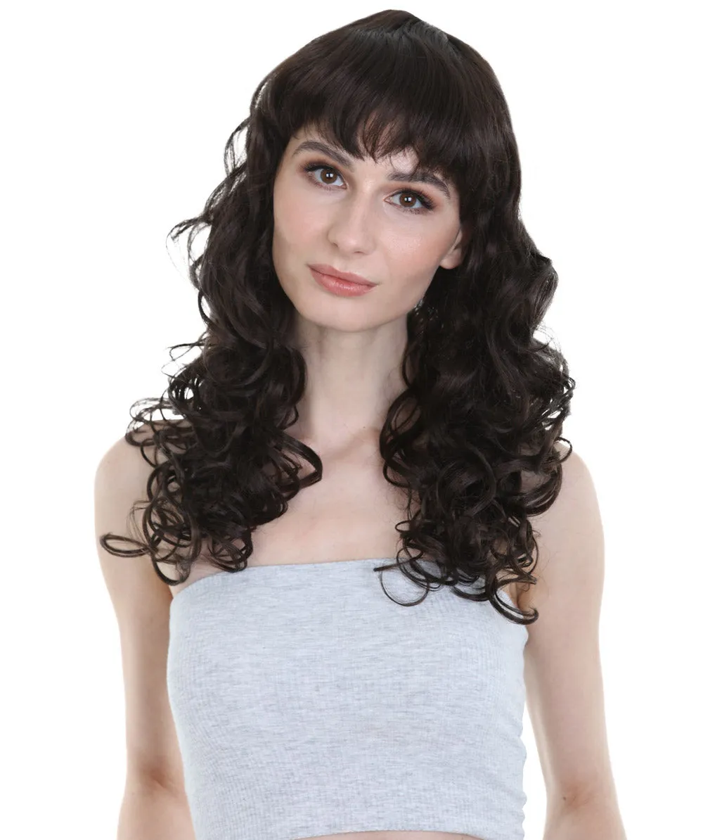 Women's Bella Wig Collections | Long Curly Glamour Party Event Cosplay Halloween Wig | Premium Breathable Capless Cap