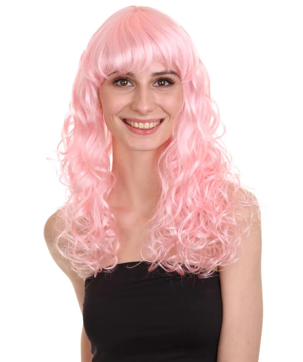 Women's Bella Wig Collections | Long Curly Glamour Party Event Cosplay Halloween Wig | Premium Breathable Capless Cap