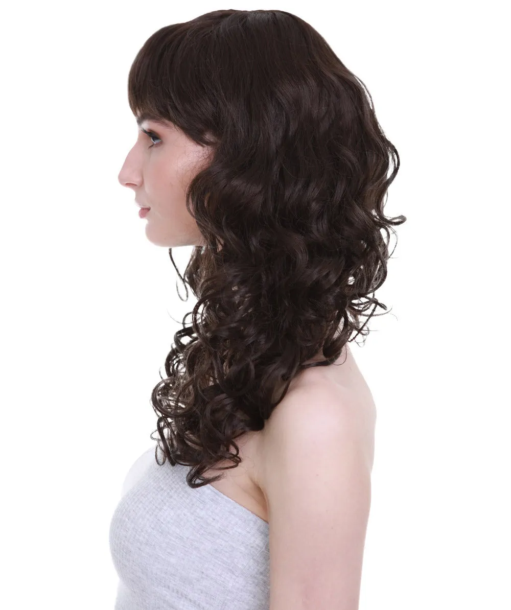 Women's Bella Wig Collections | Long Curly Glamour Party Event Cosplay Halloween Wig | Premium Breathable Capless Cap