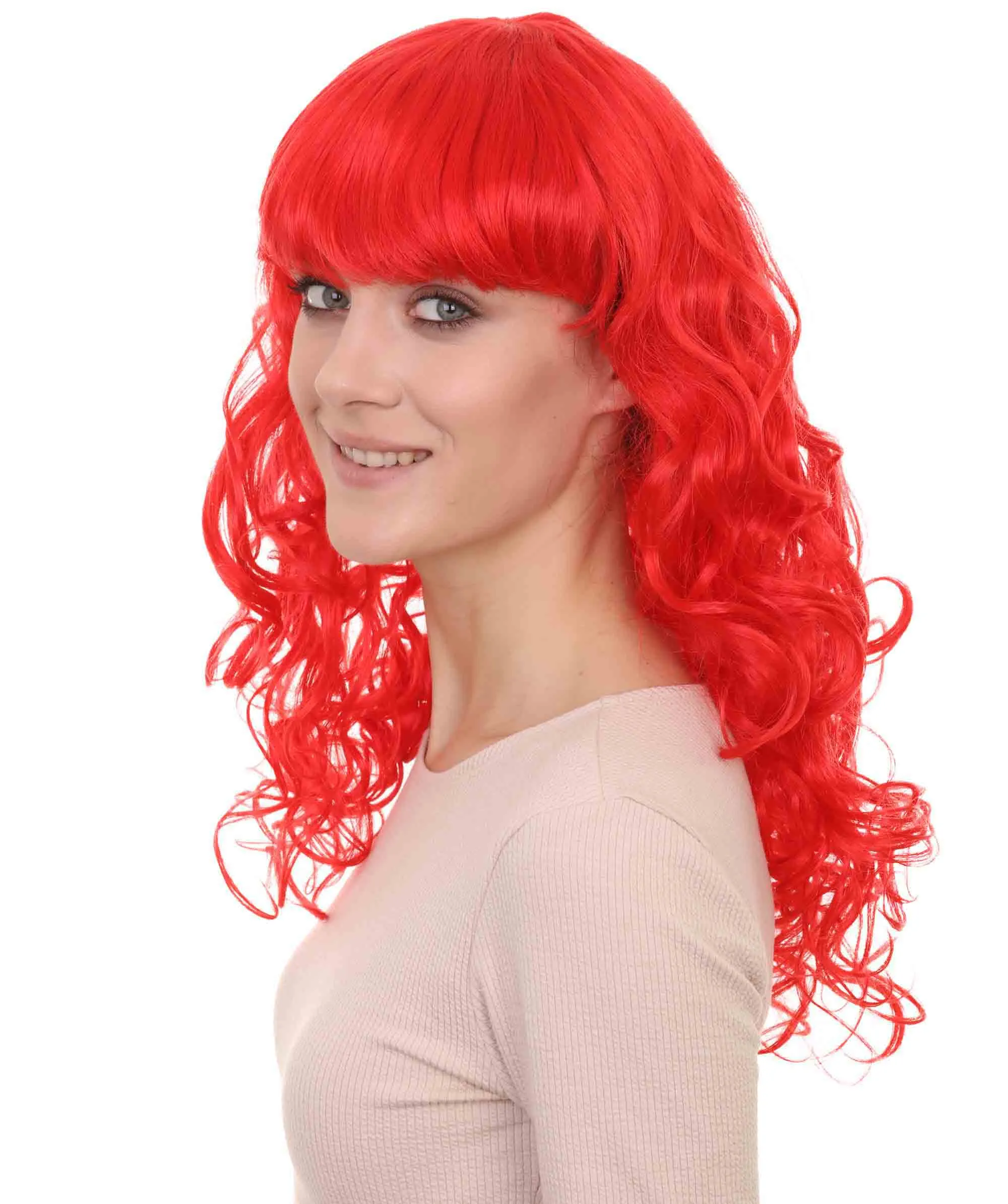 Women's Bella Wig Collections | Long Curly Glamour Party Event Cosplay Halloween Wig | Premium Breathable Capless Cap